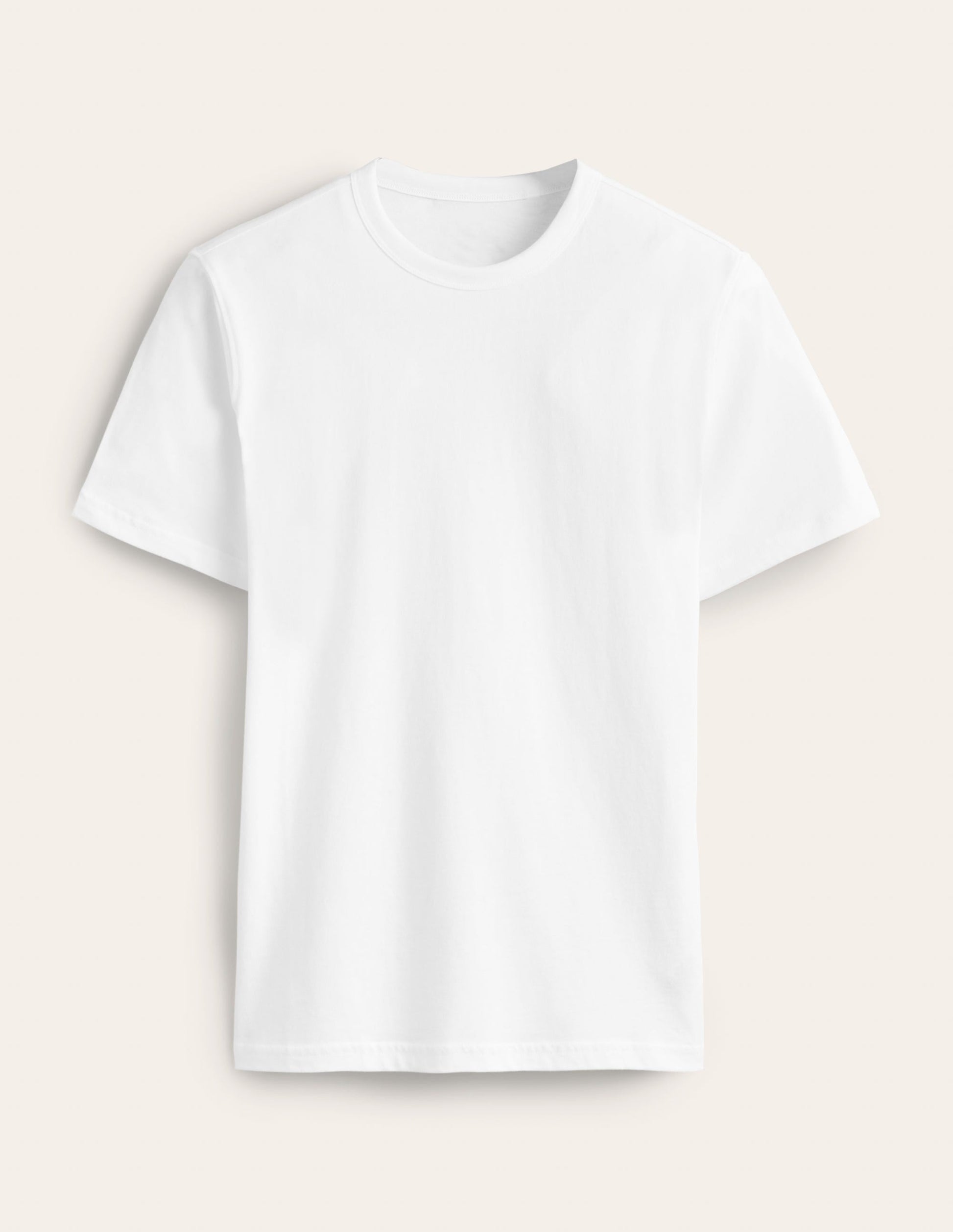 Slim Fit Classic T-Shirt-White-5