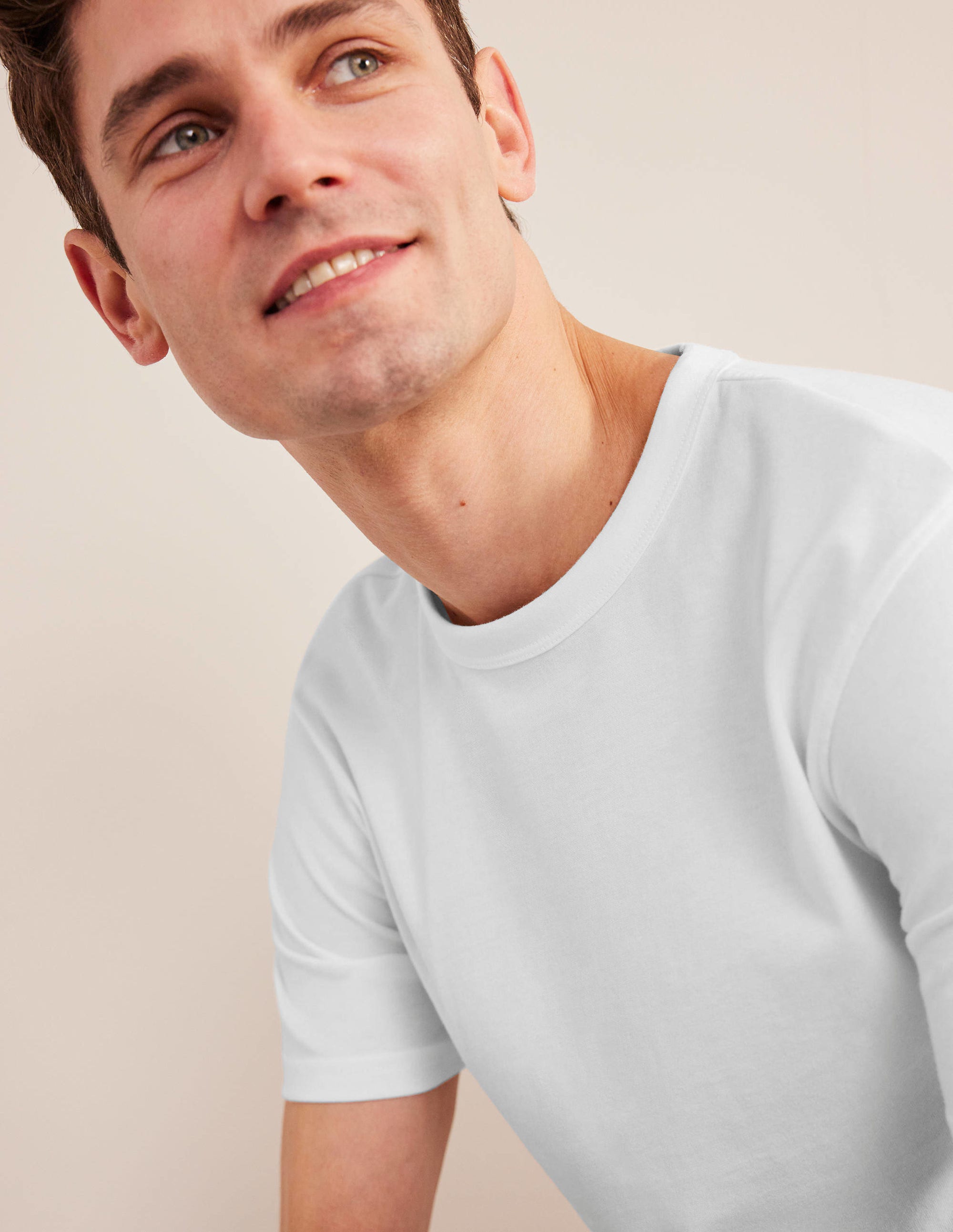 Slim Fit Classic T-Shirt-White - Image 2