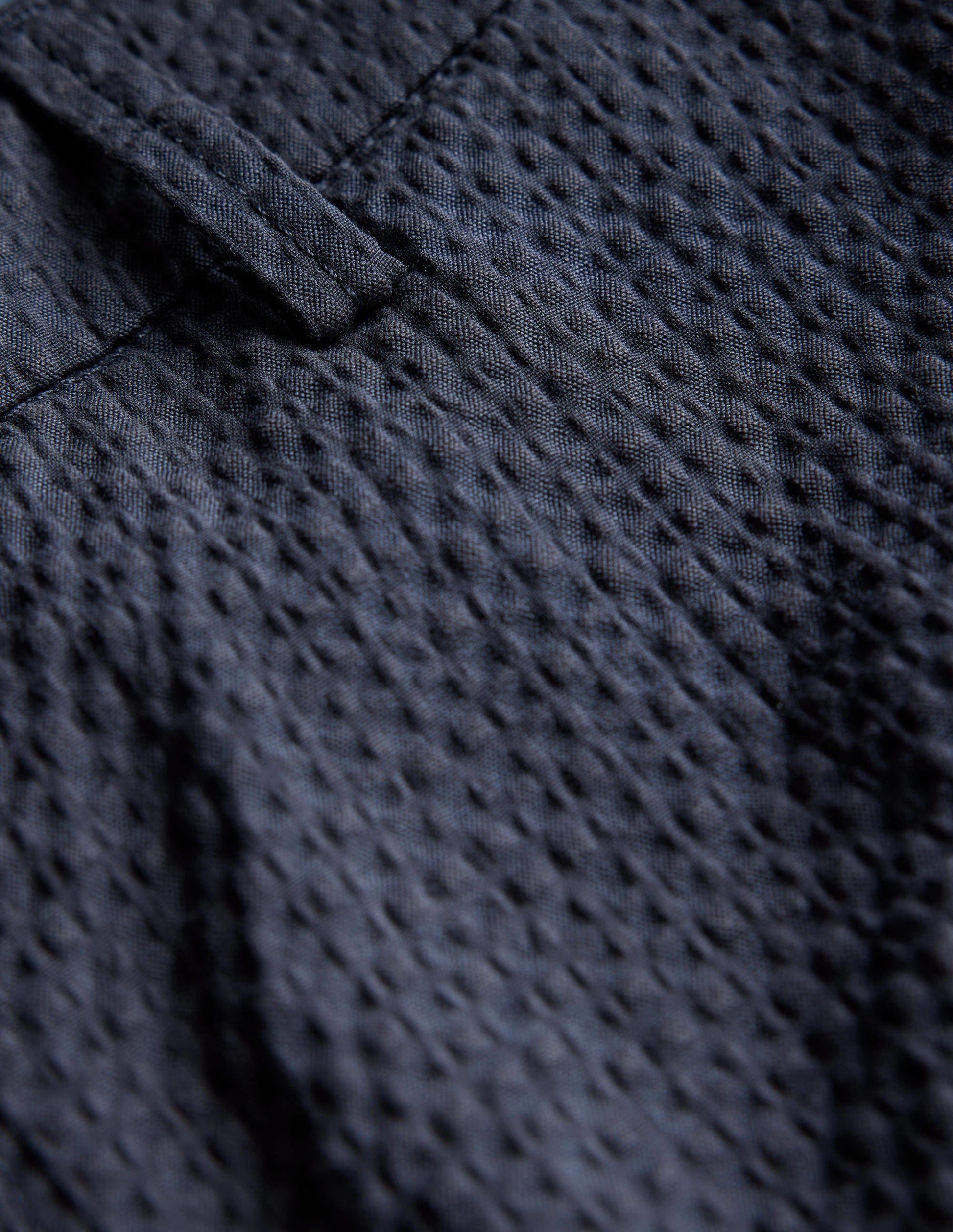 Smart Seersucker Trouser-Navy Seersucker-6