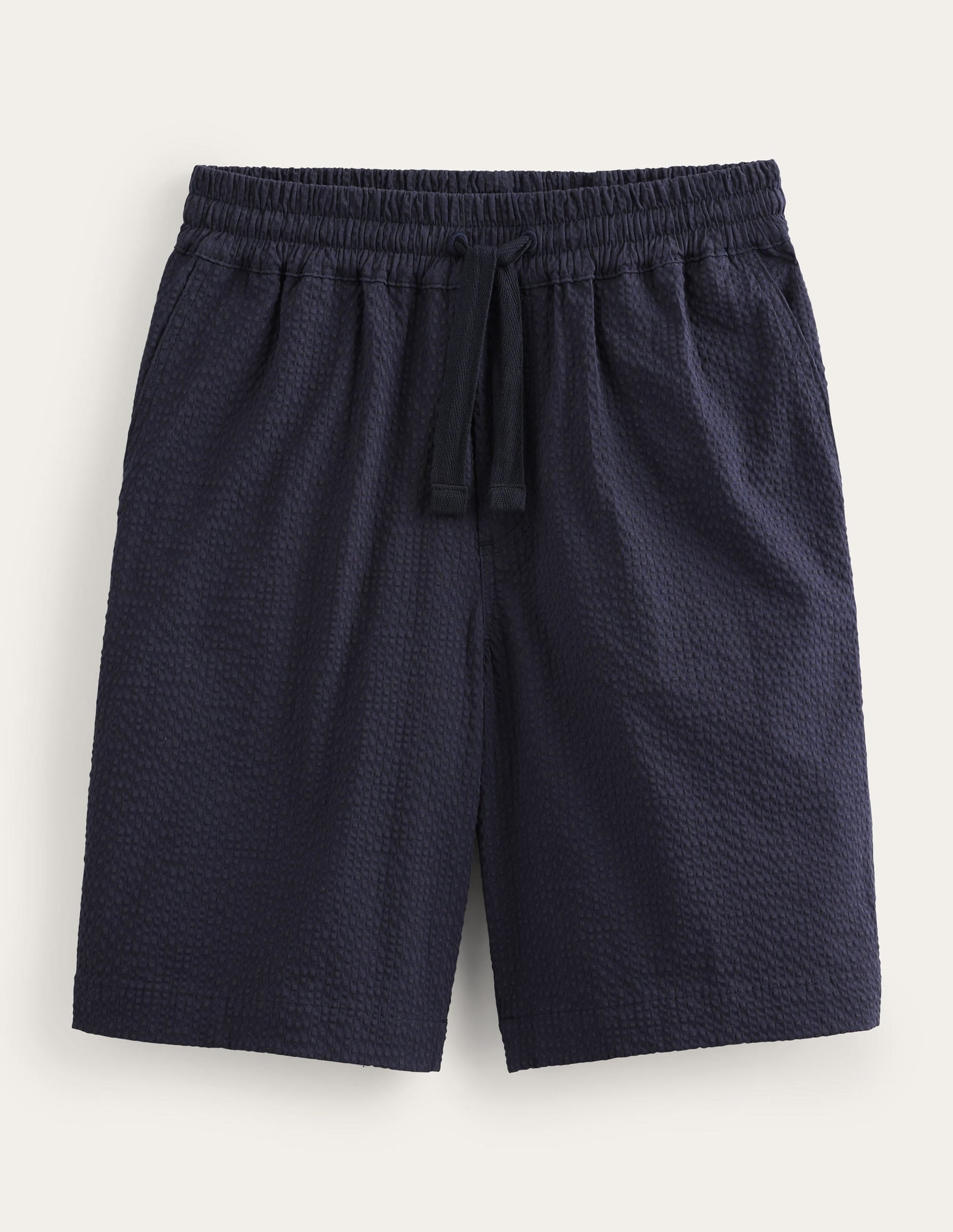 Patterned Shorts-Navy-5