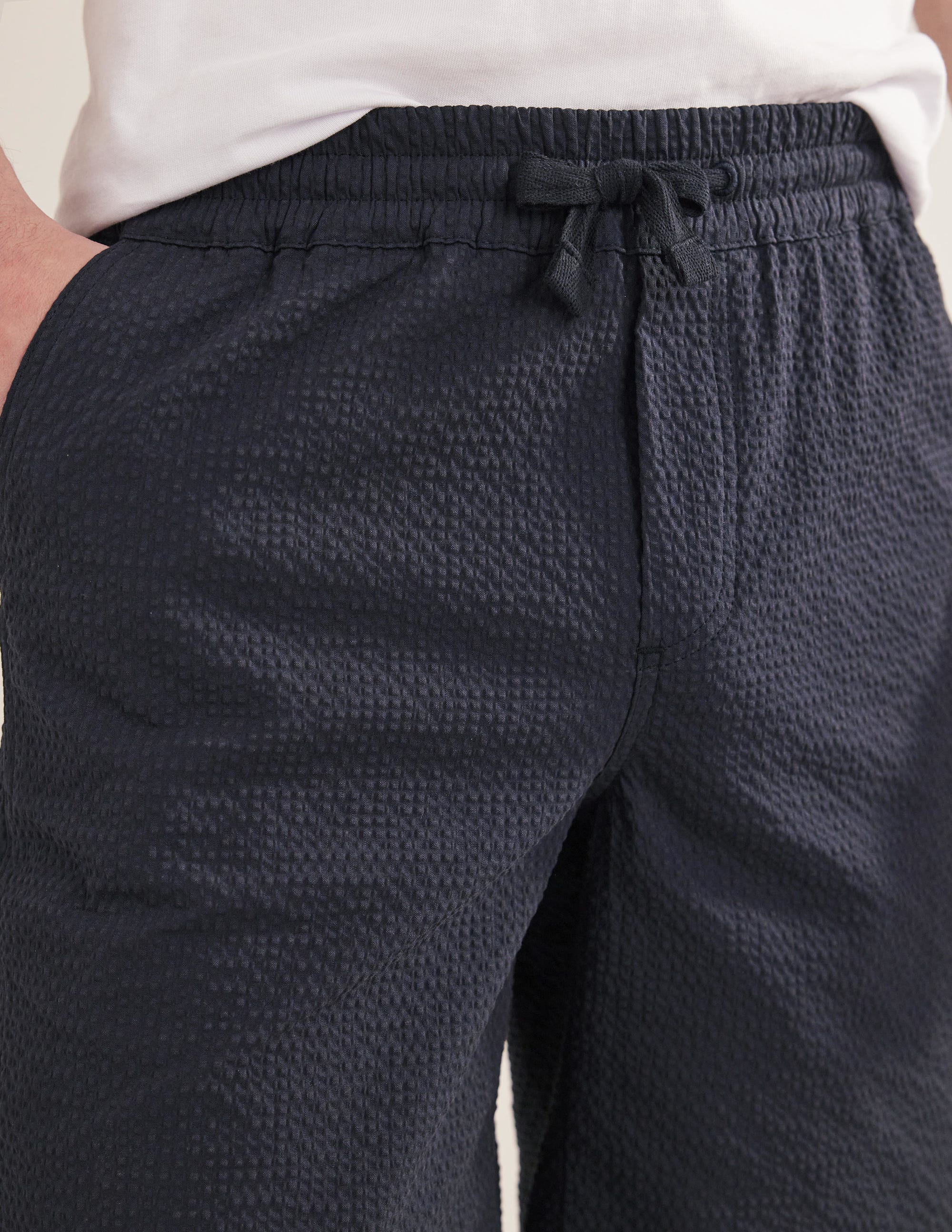 Patterned Shorts-Navy - Image 2
