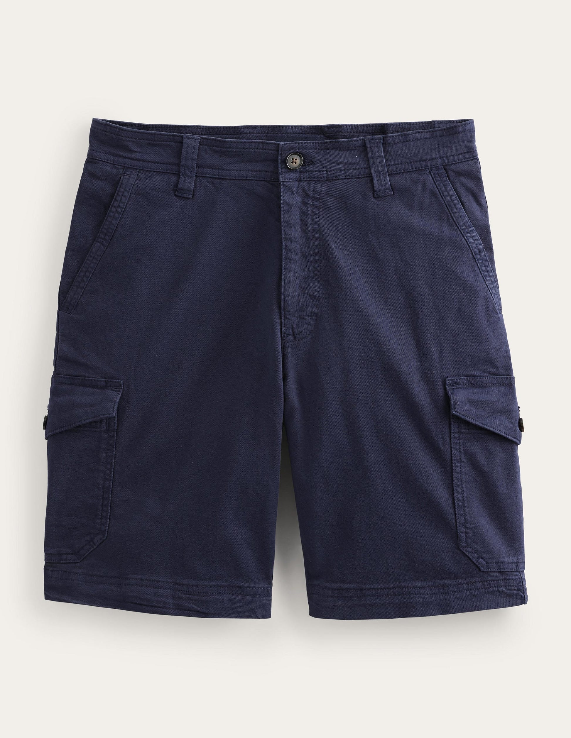 Garment Dye Cargo Shorts-French Navy-5