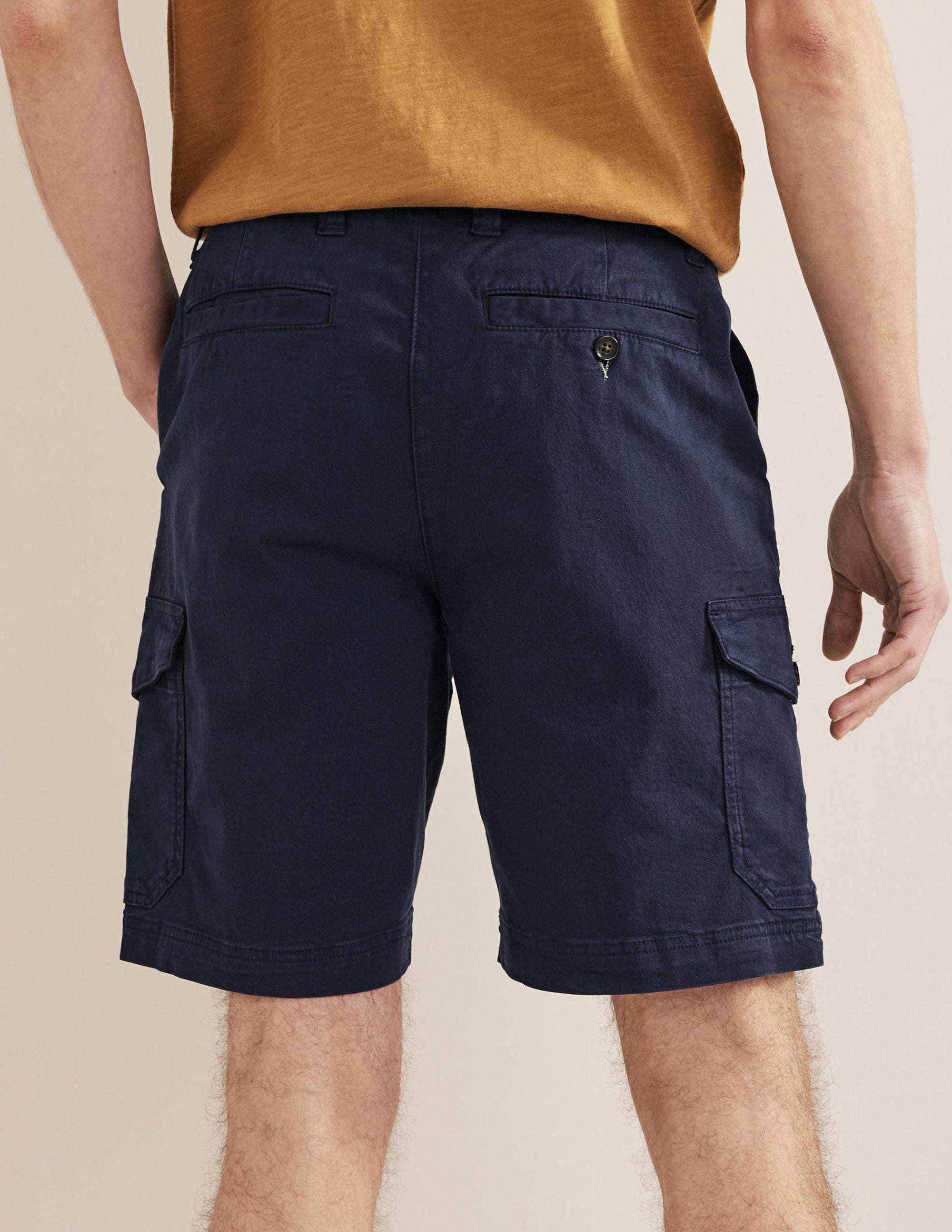 Garment Dye Cargo Shorts-French Navy - Image 3