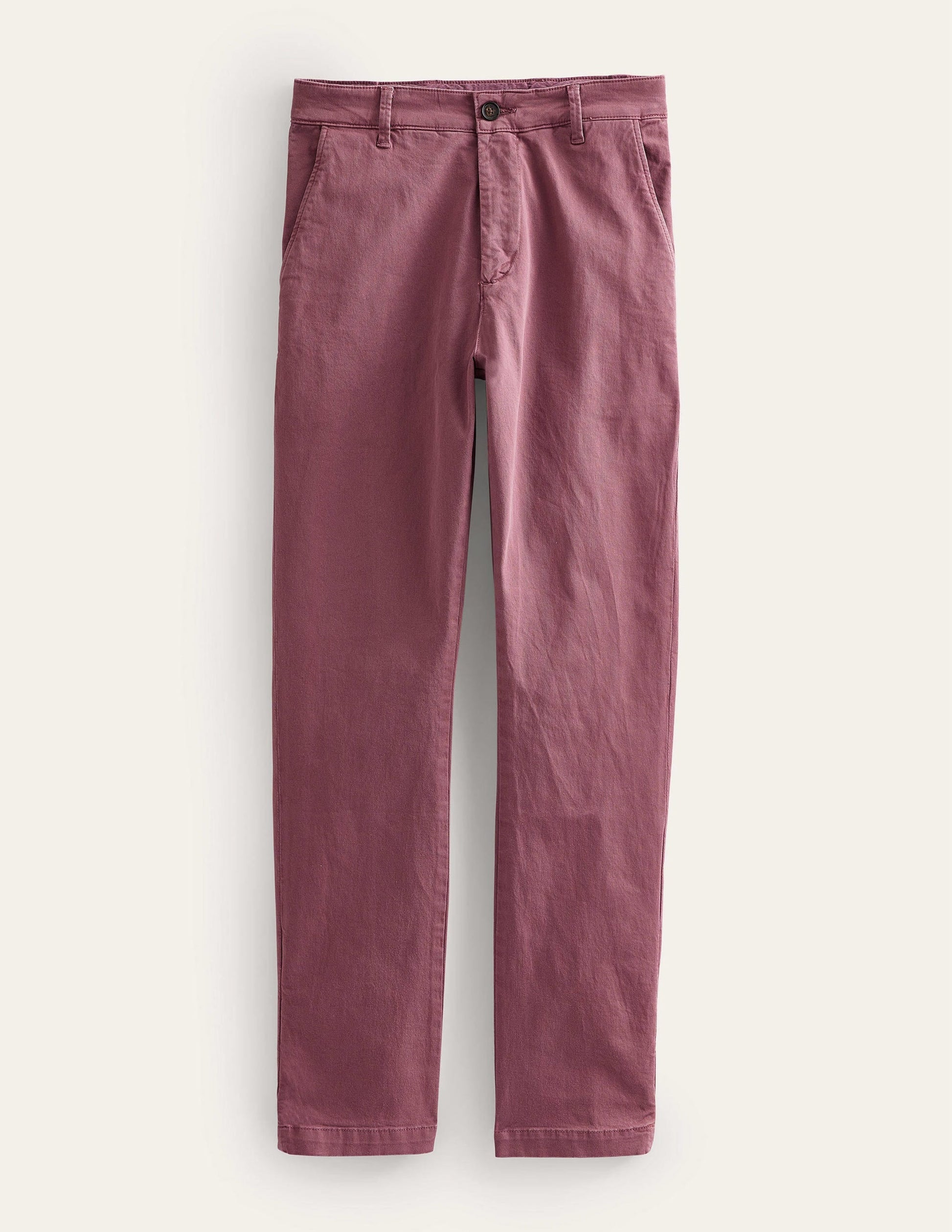 Laundered Chino Trousers-Renaissance Rose-1
