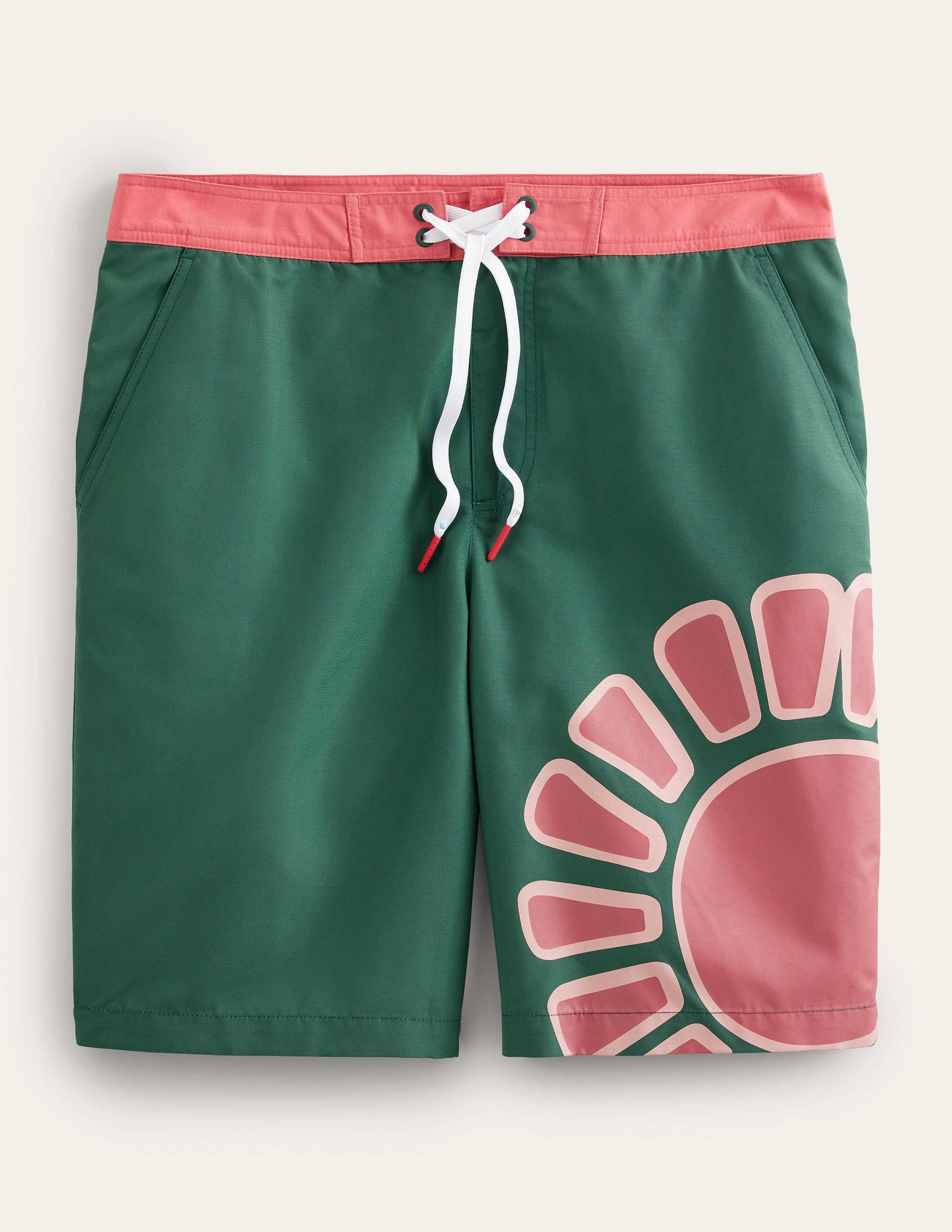 Fixed Waist Board Short-Palm Leaf Sun-6