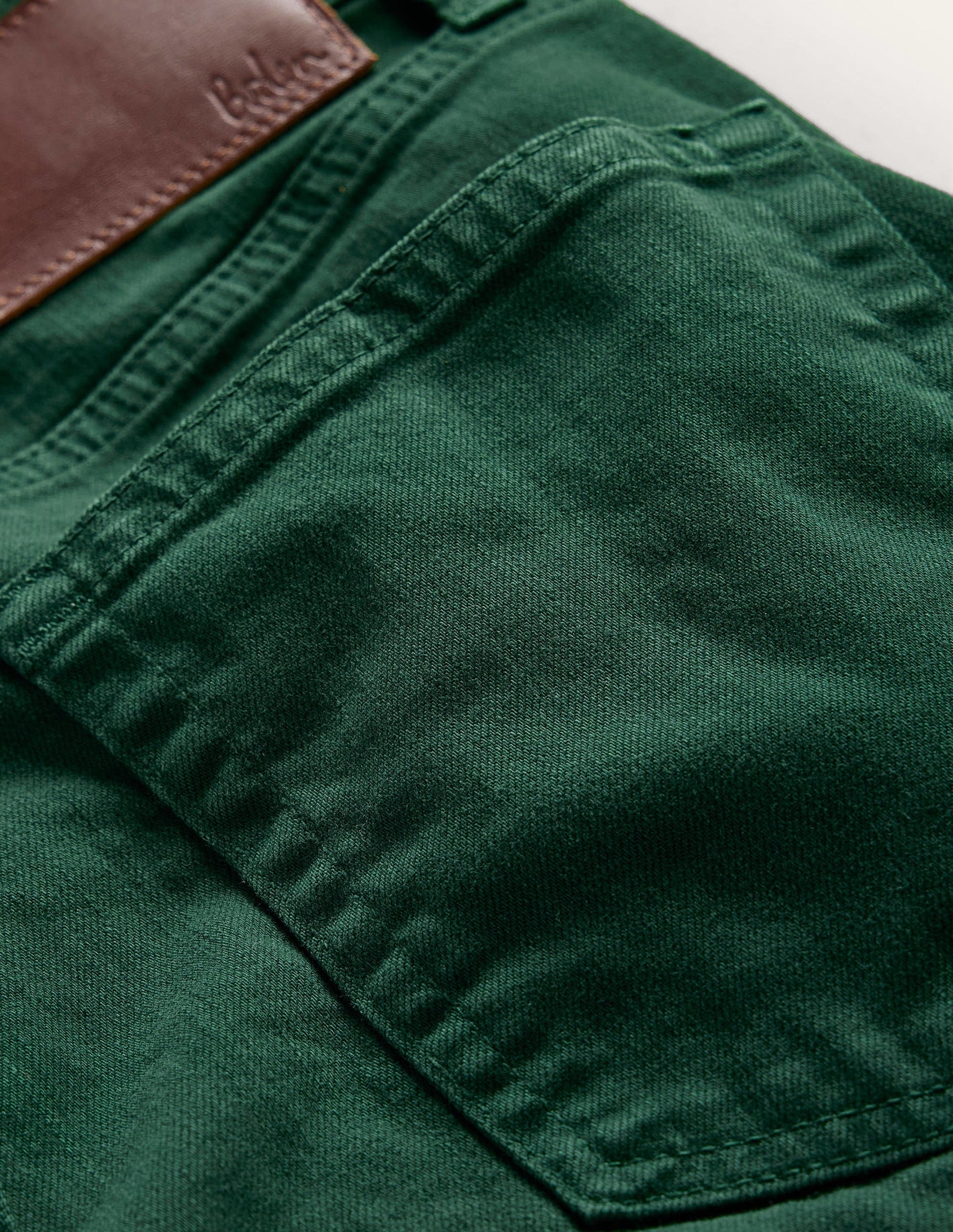 Garment Dye 5 Pocket Trousers-Palm Leaf-6