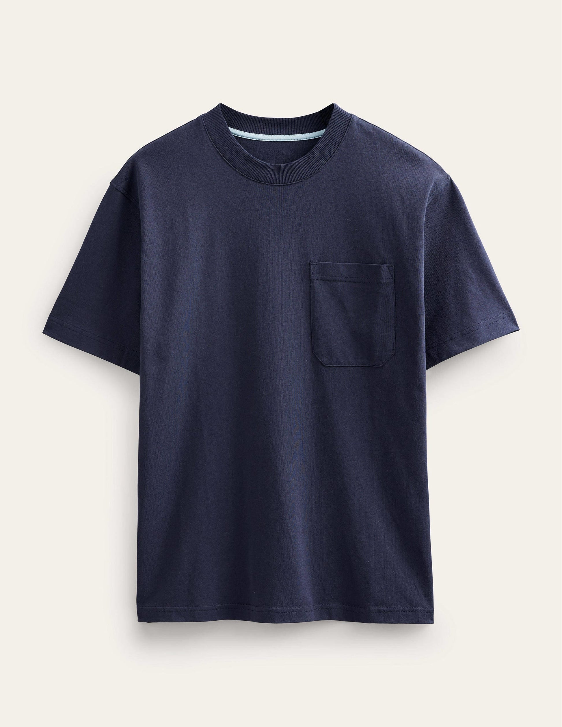 Relaxed Short Sleeve T-shirt-Navy-5