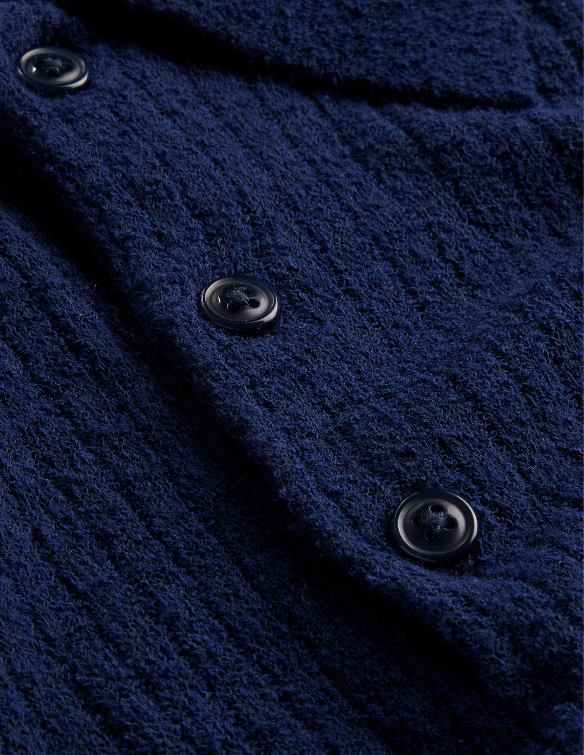 Boucle Knitted Polo-French Navy-6