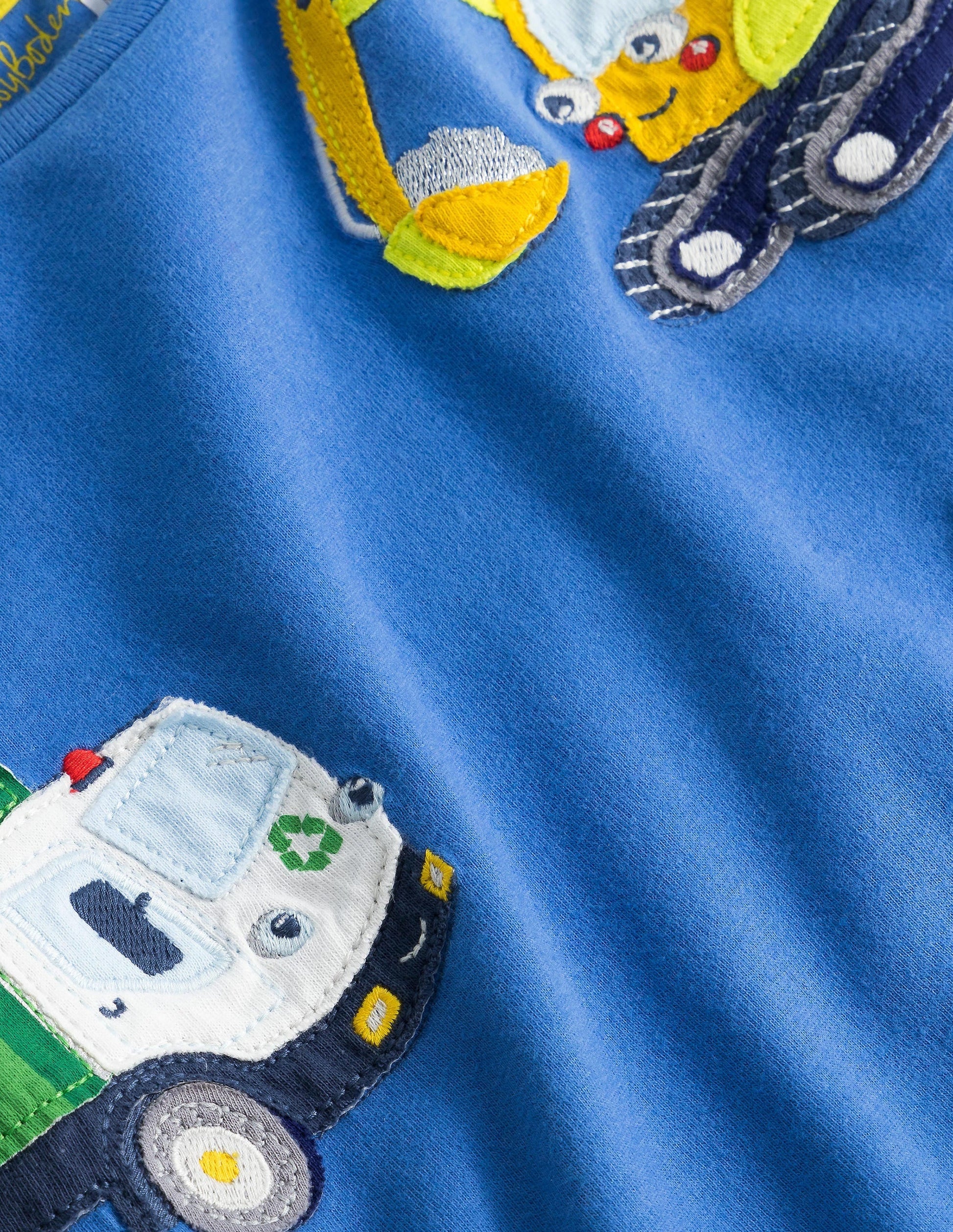 Applique T-shirt-Elizabethan Blue Vehicles-3