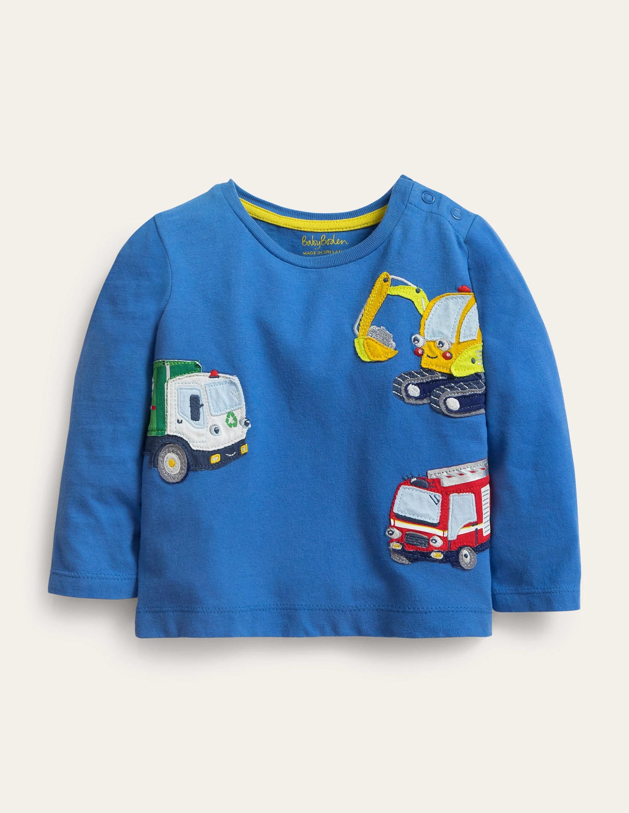Applique T-shirt-Elizabethan Blue Vehicles - Image 1