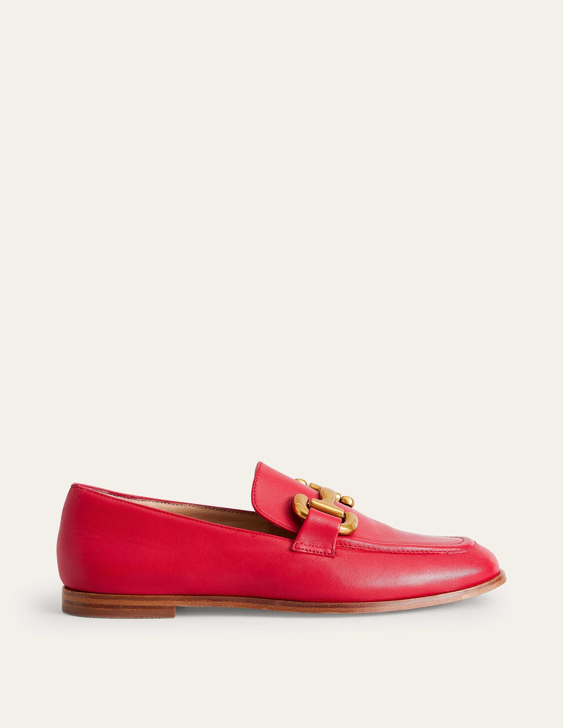 Iris Snaffle Loafers-Pillarbox Red-2