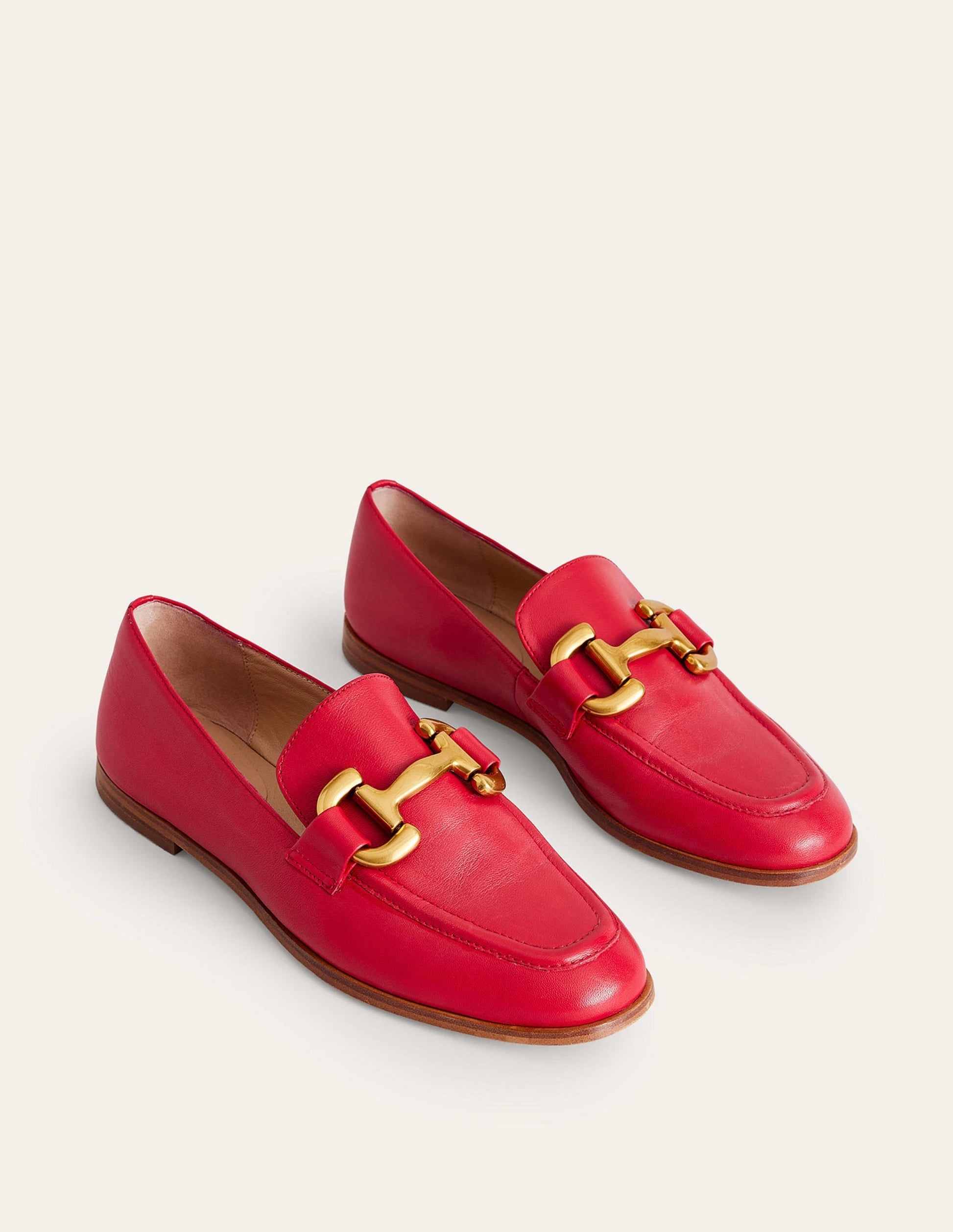 Iris Snaffle Loafers-Pillarbox Red-3