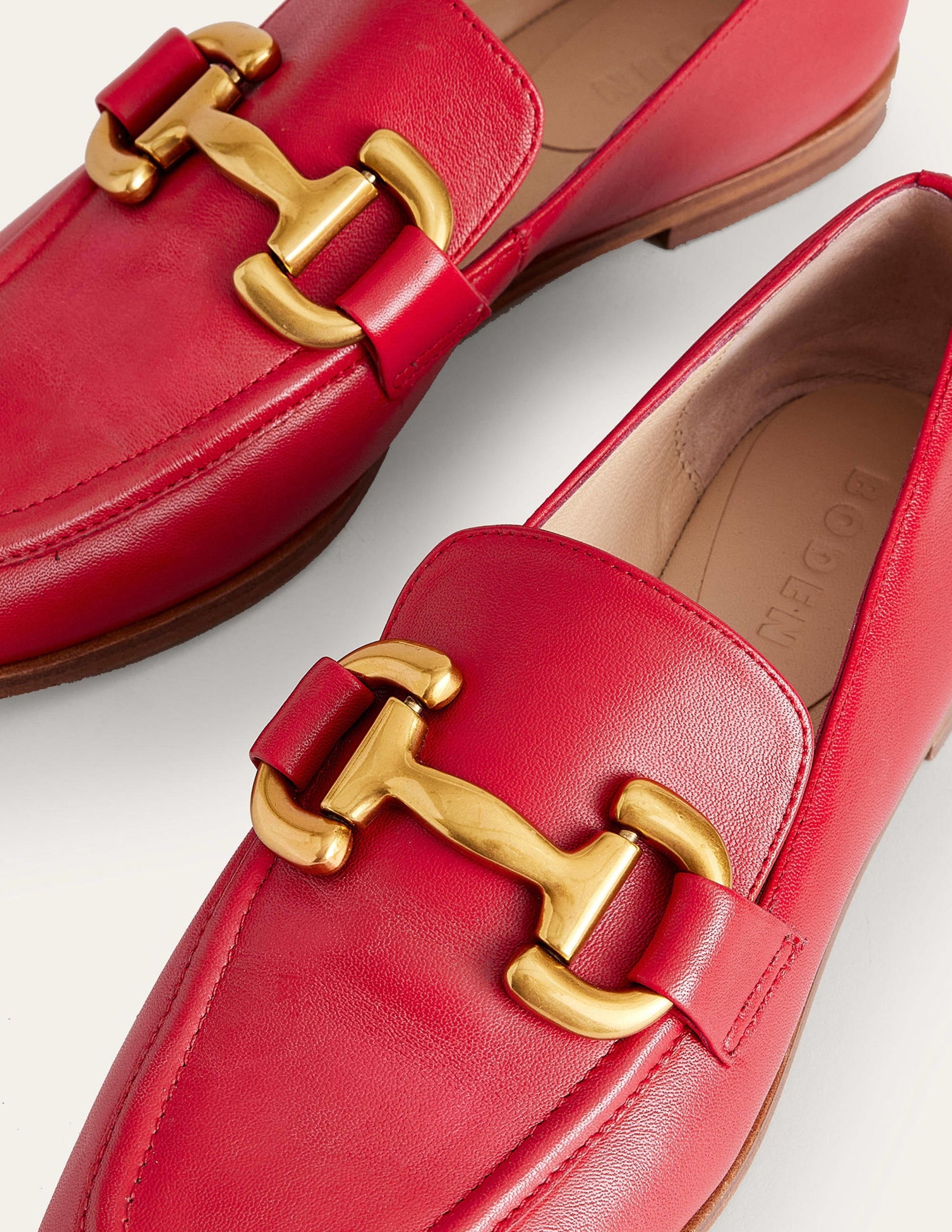 Iris Snaffle Loafers-Pillarbox Red-4