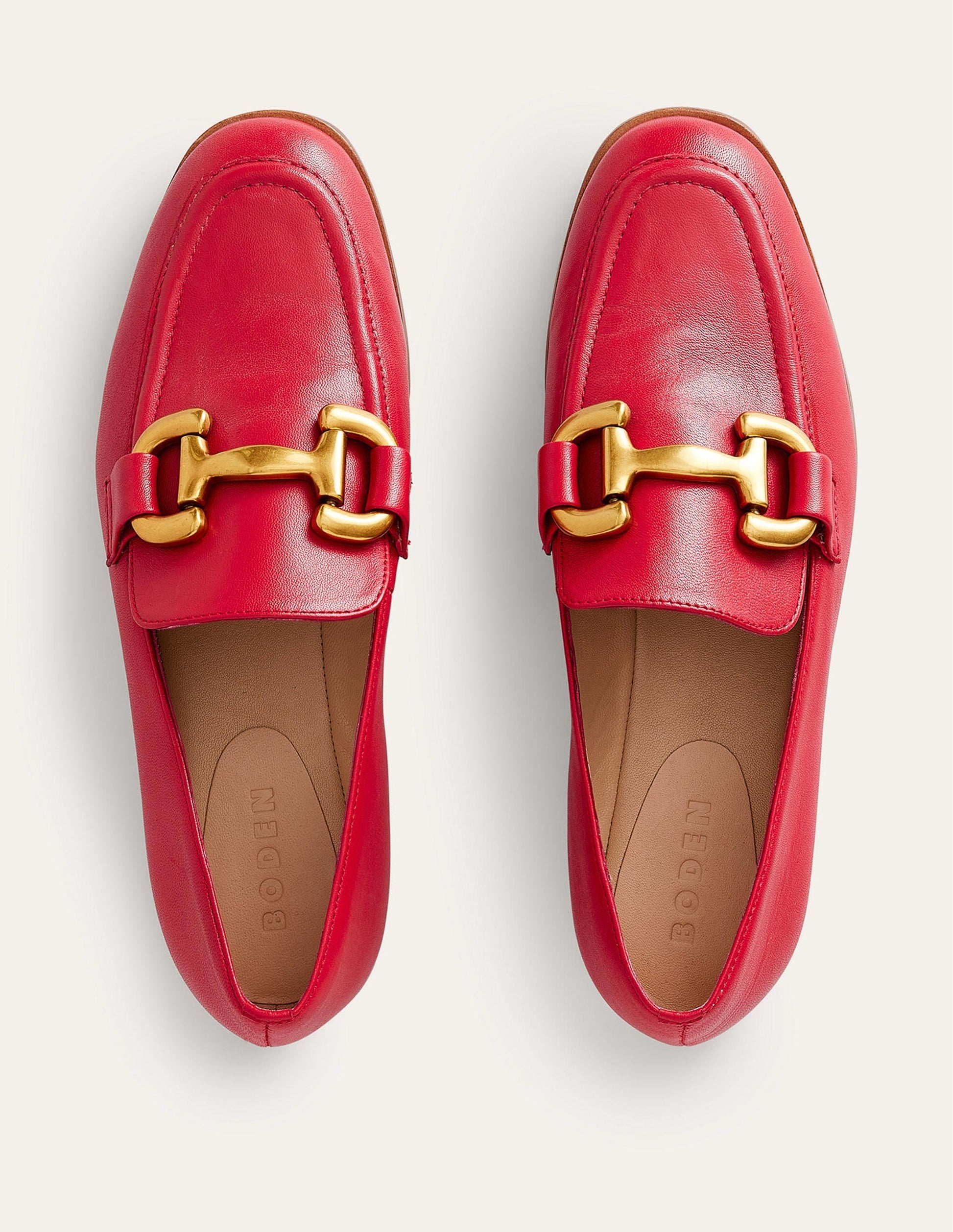 Iris Snaffle Loafers-Pillarbox Red-5