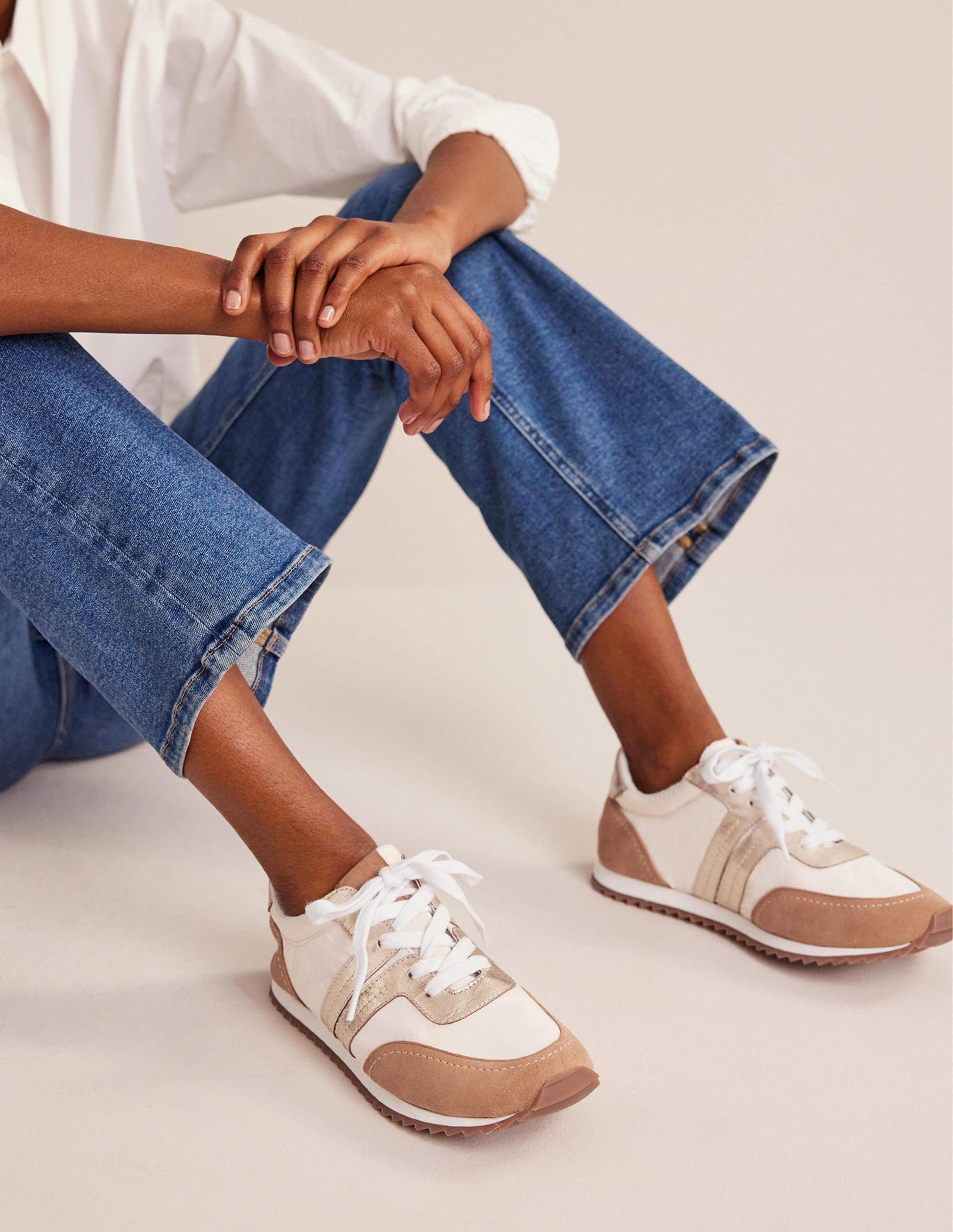 Runner Trainers-Maple Sugar, Gold,-1