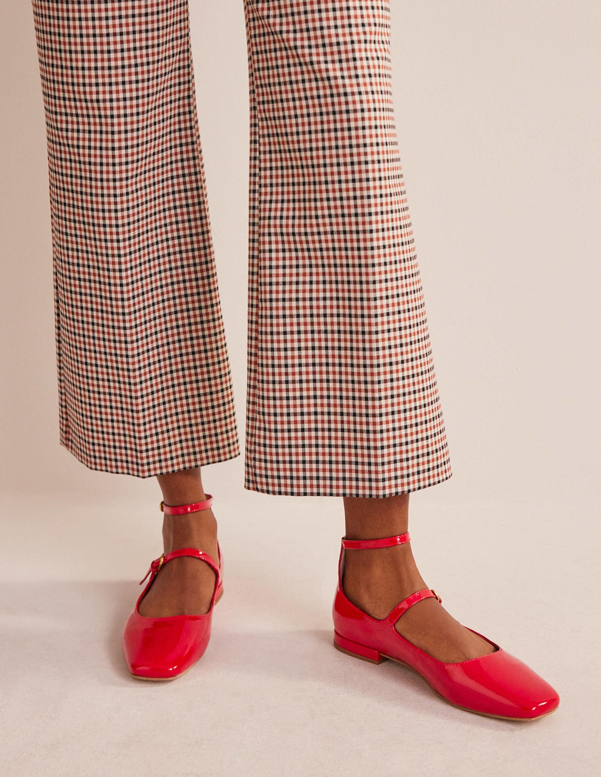 Double-Strap Mary Jane Shoes-Hot Pepper Patent-1