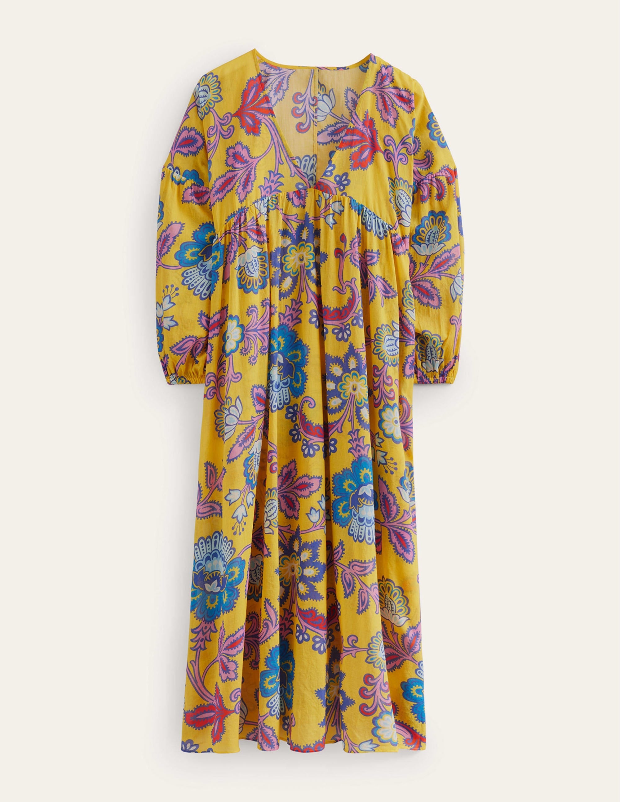Sarah Maxi Kaftan Dress-Wasp, Meadow - Image 5