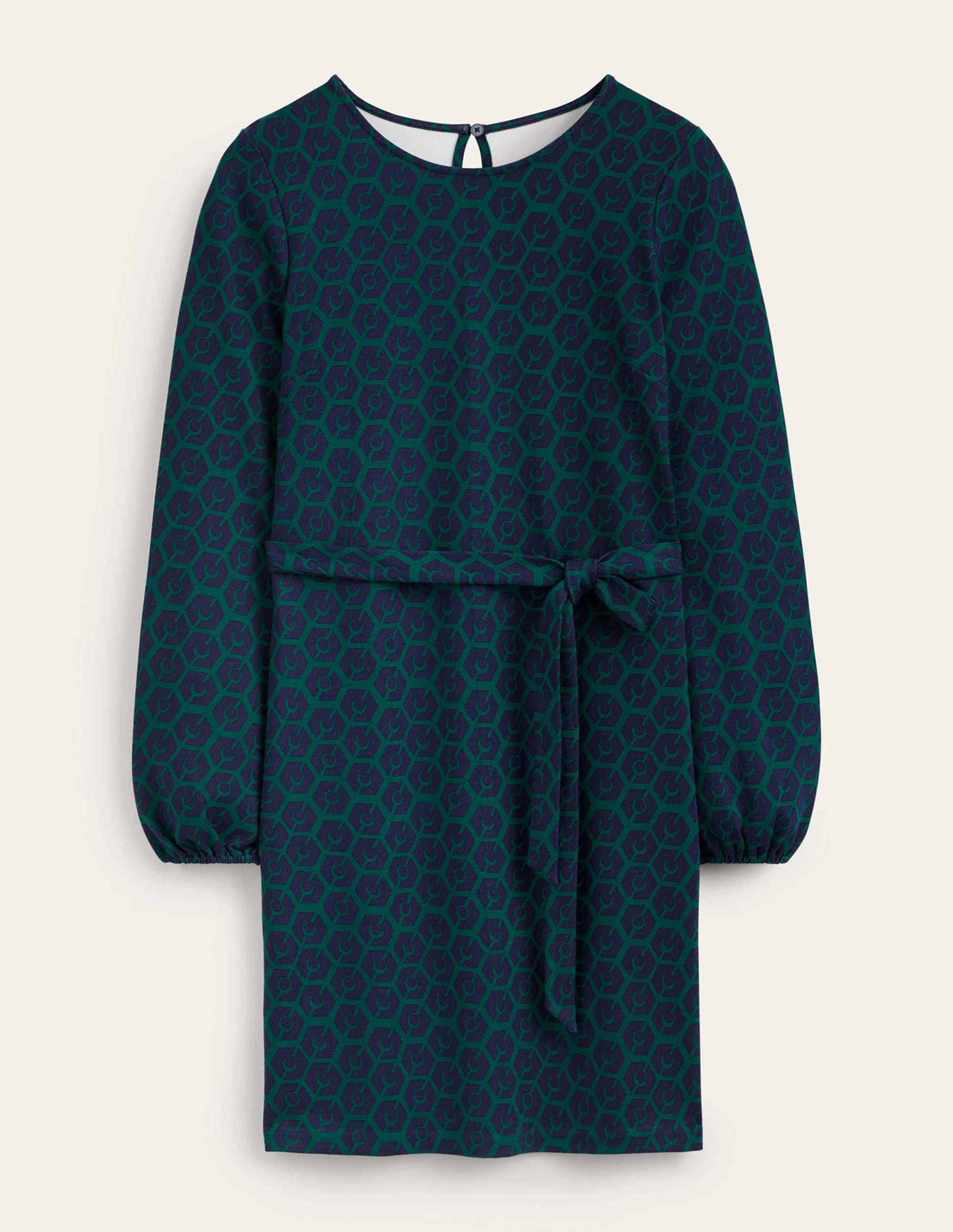 Violet Ponte Shift Dress-Emerald Night, Reverie - Image 6