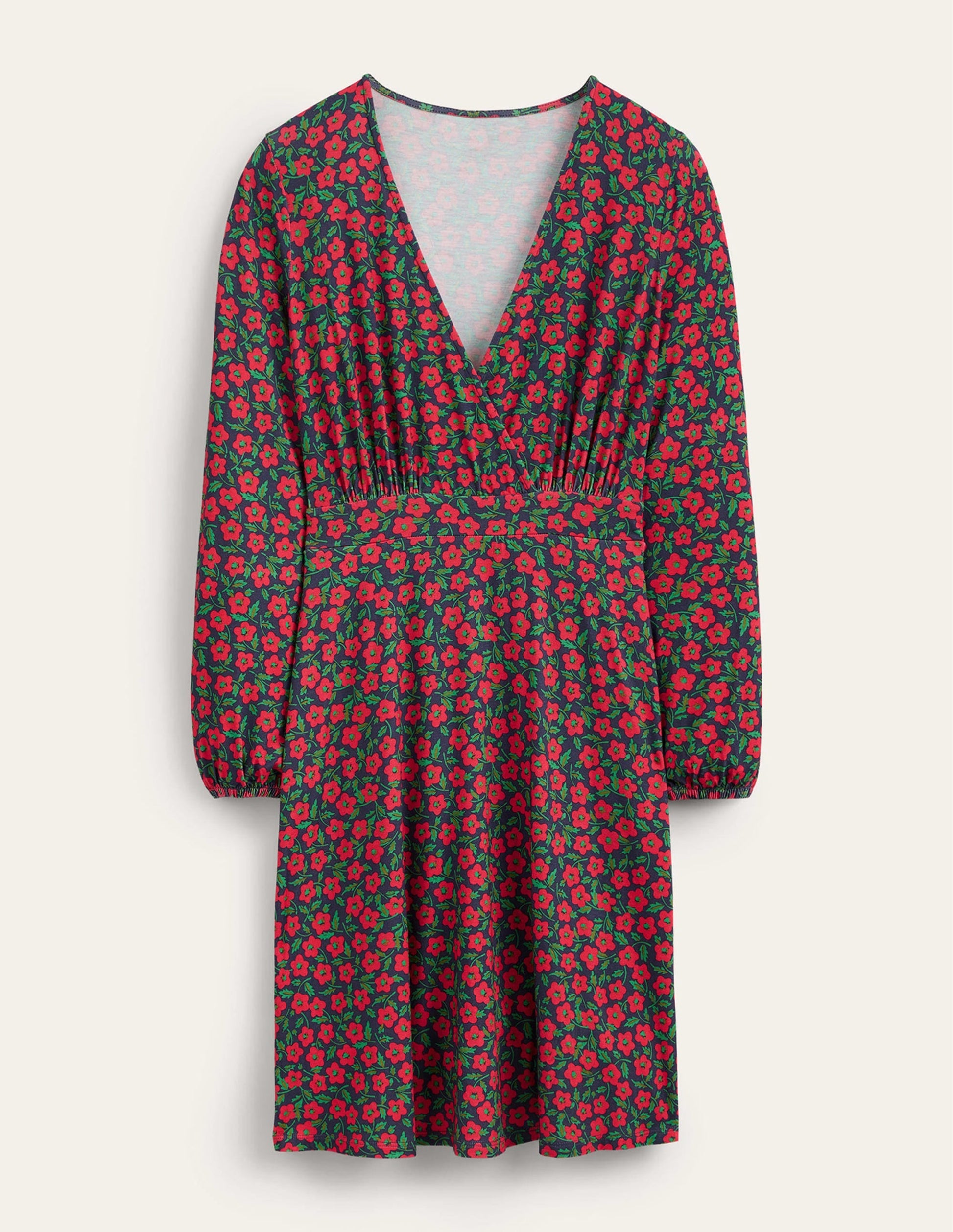 Willow Jersey Dress-Hot Pepper, Petal Pop-7
