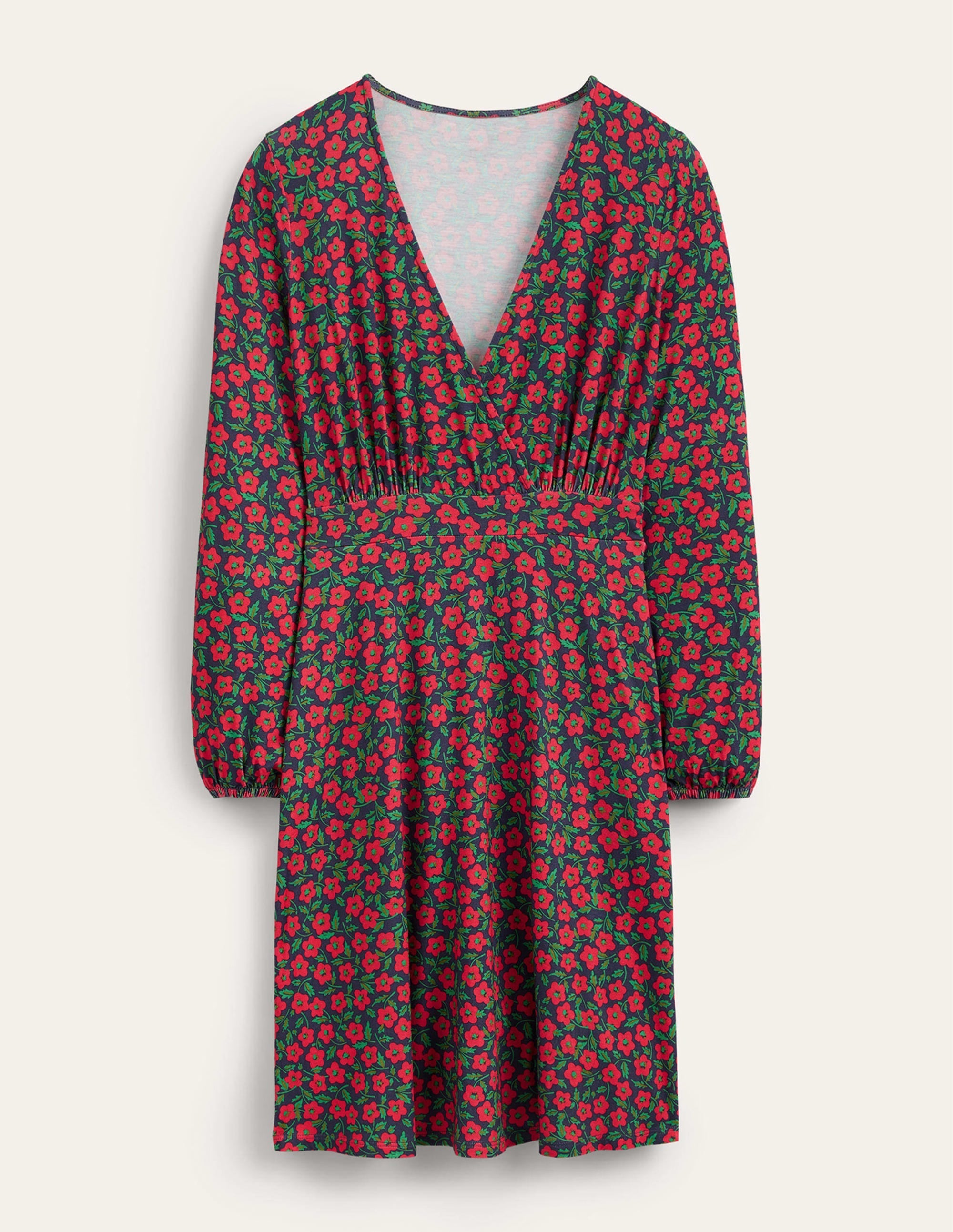 Willow Jersey Dress-Hot Pepper, Petal Pop - Image 7