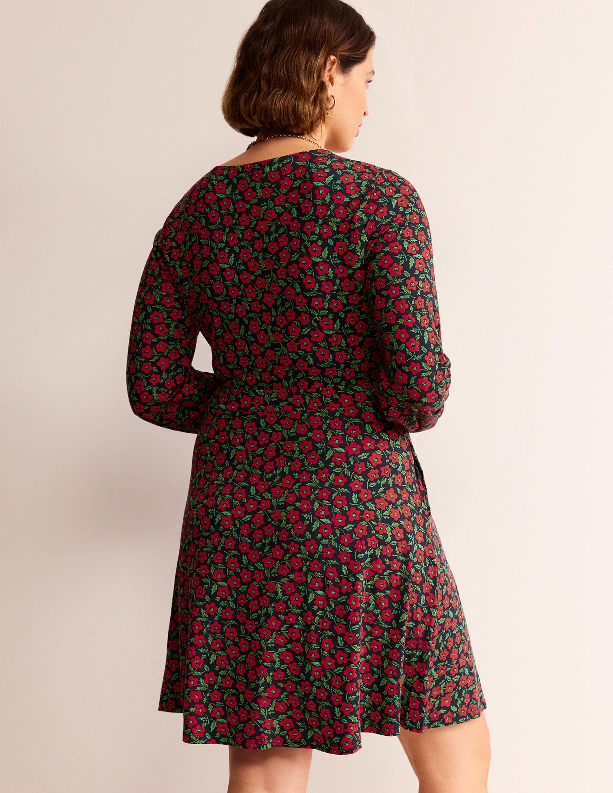 Willow Jersey Dress-Hot Pepper, Petal Pop - Image 6