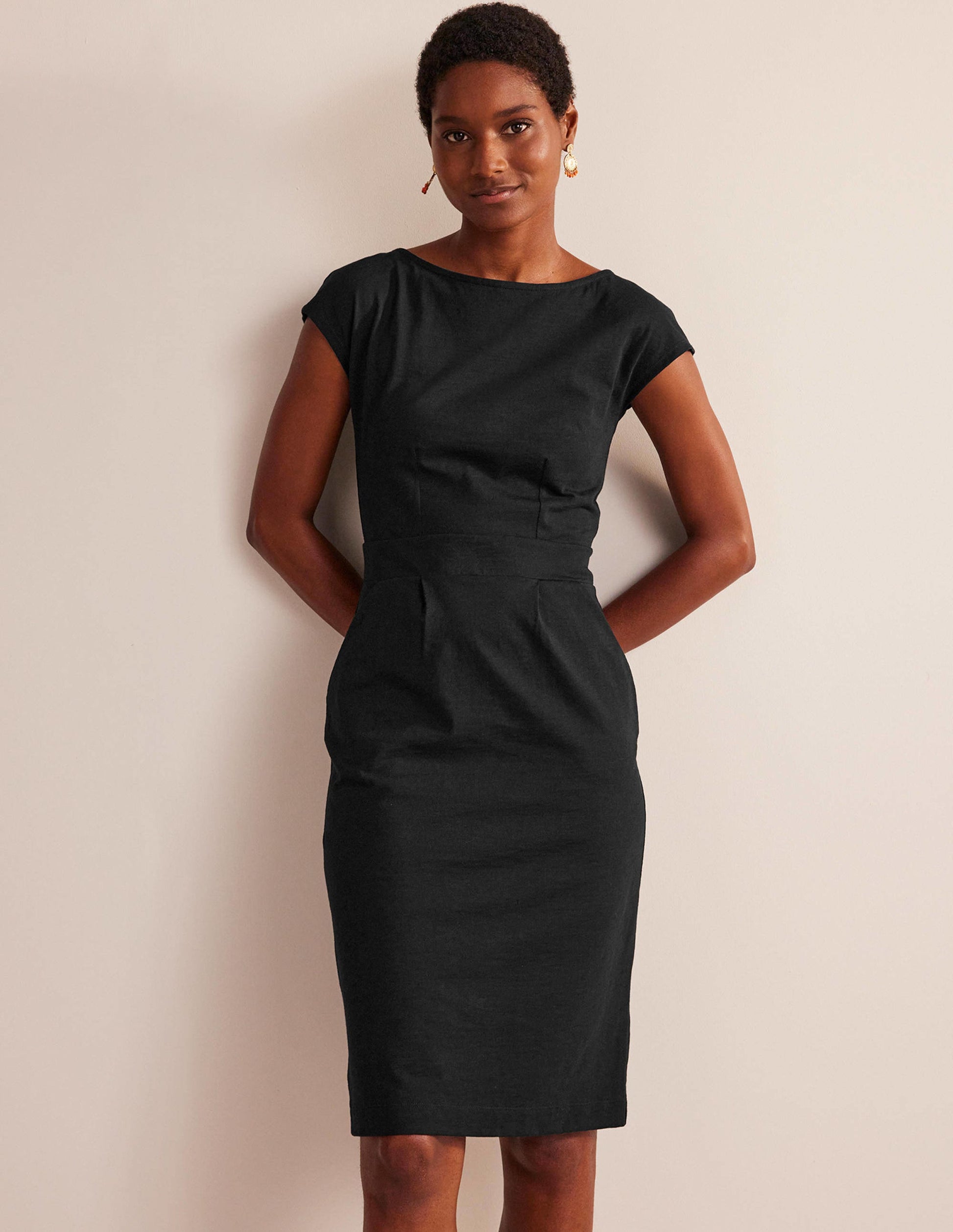 Florrie Jersey Dress-Black-1