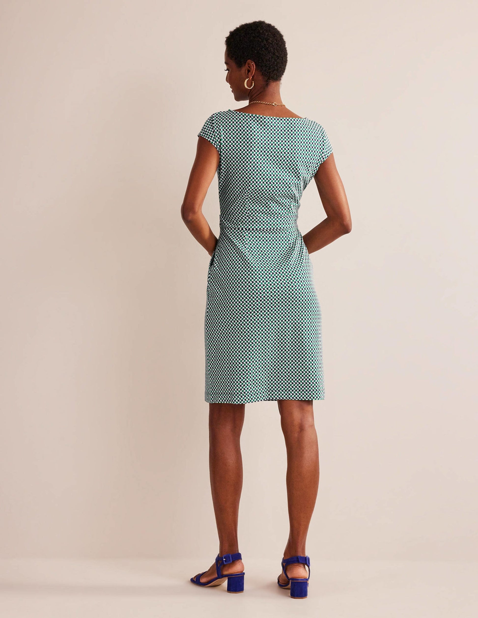 Florrie Jersey Dress-Meadow Green, Abstract Diamond-6