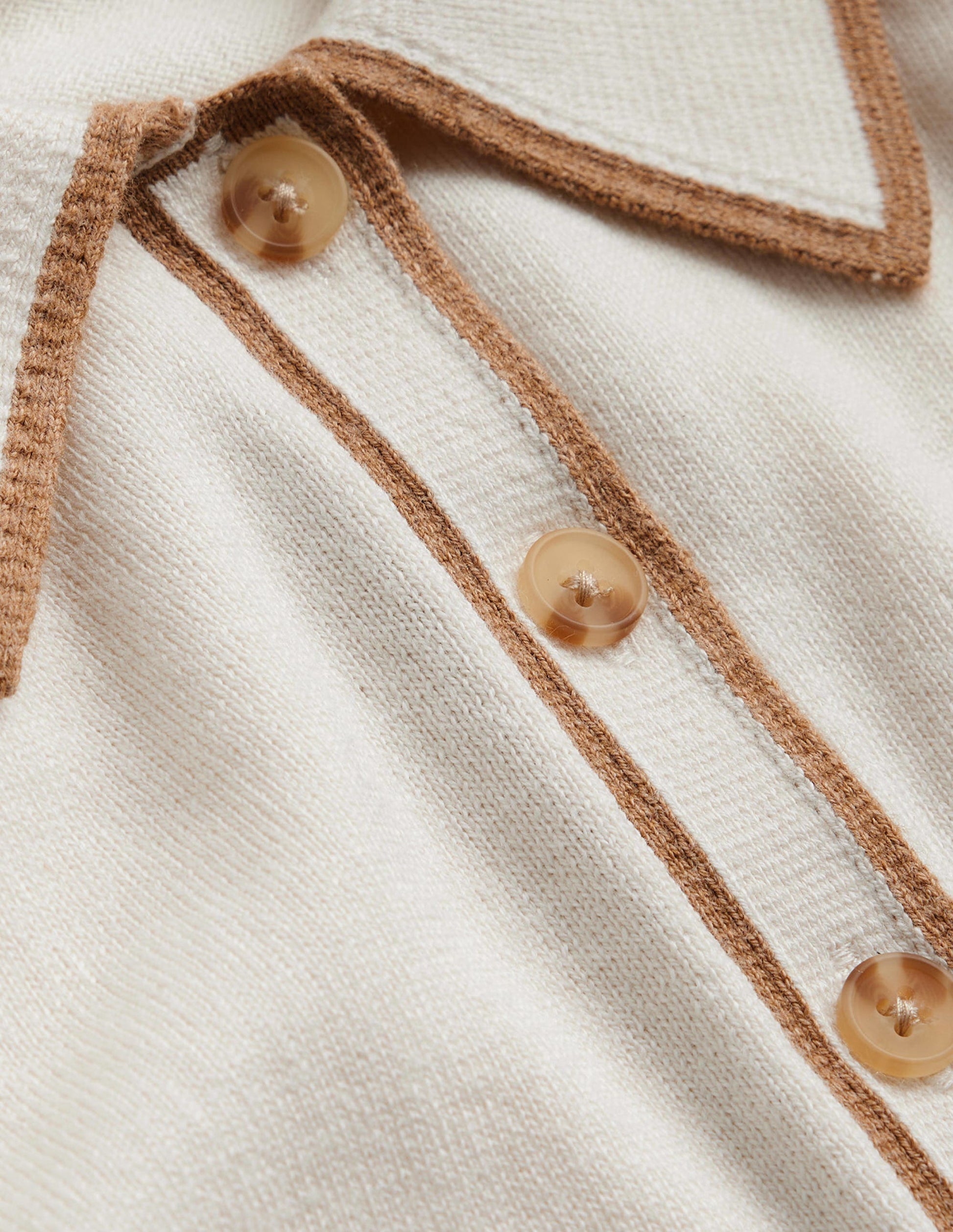 Cotton Blend Henley Jumper-Warm Ivory-6
