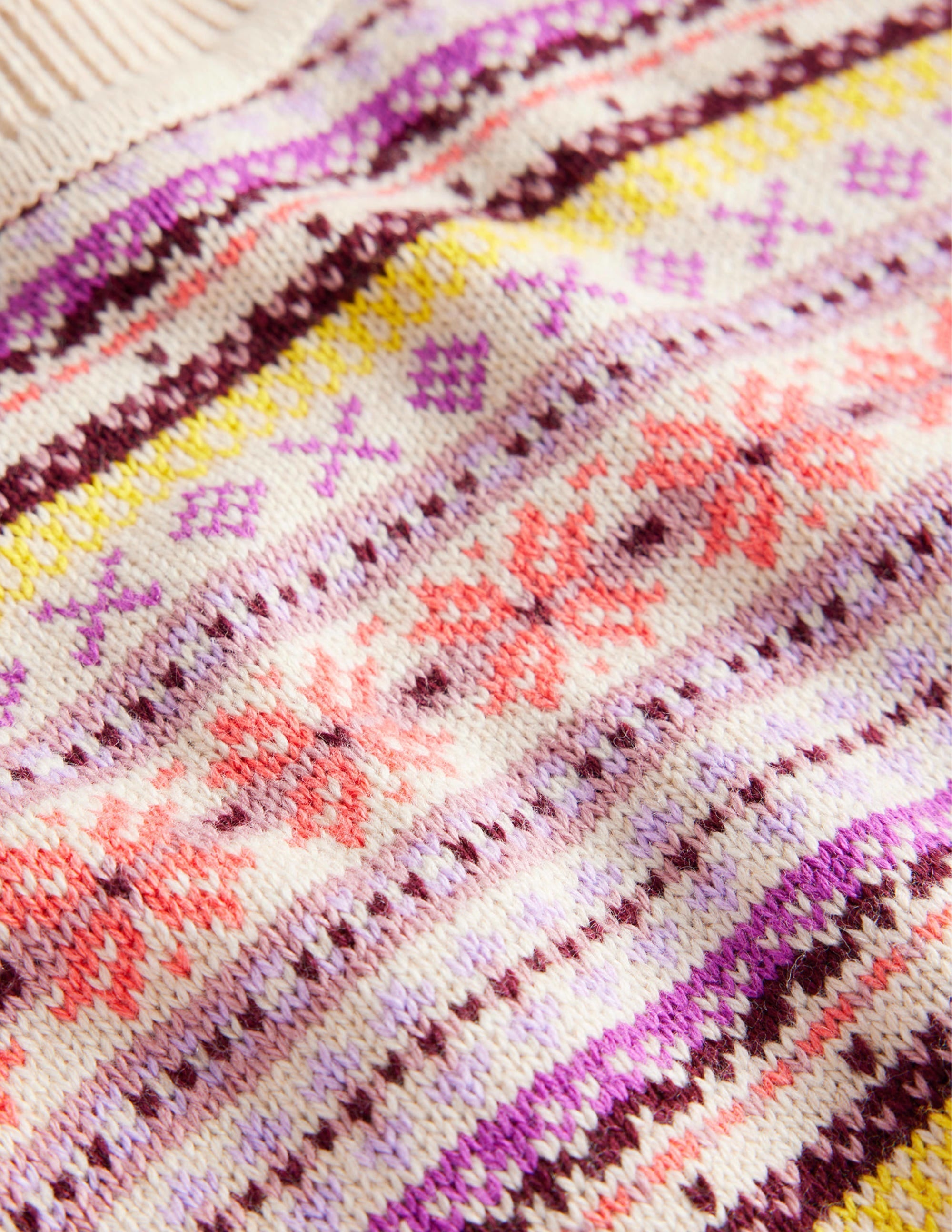 Edie Fair Isle Jumper-Chalky Pink Fair Isle - Image 8