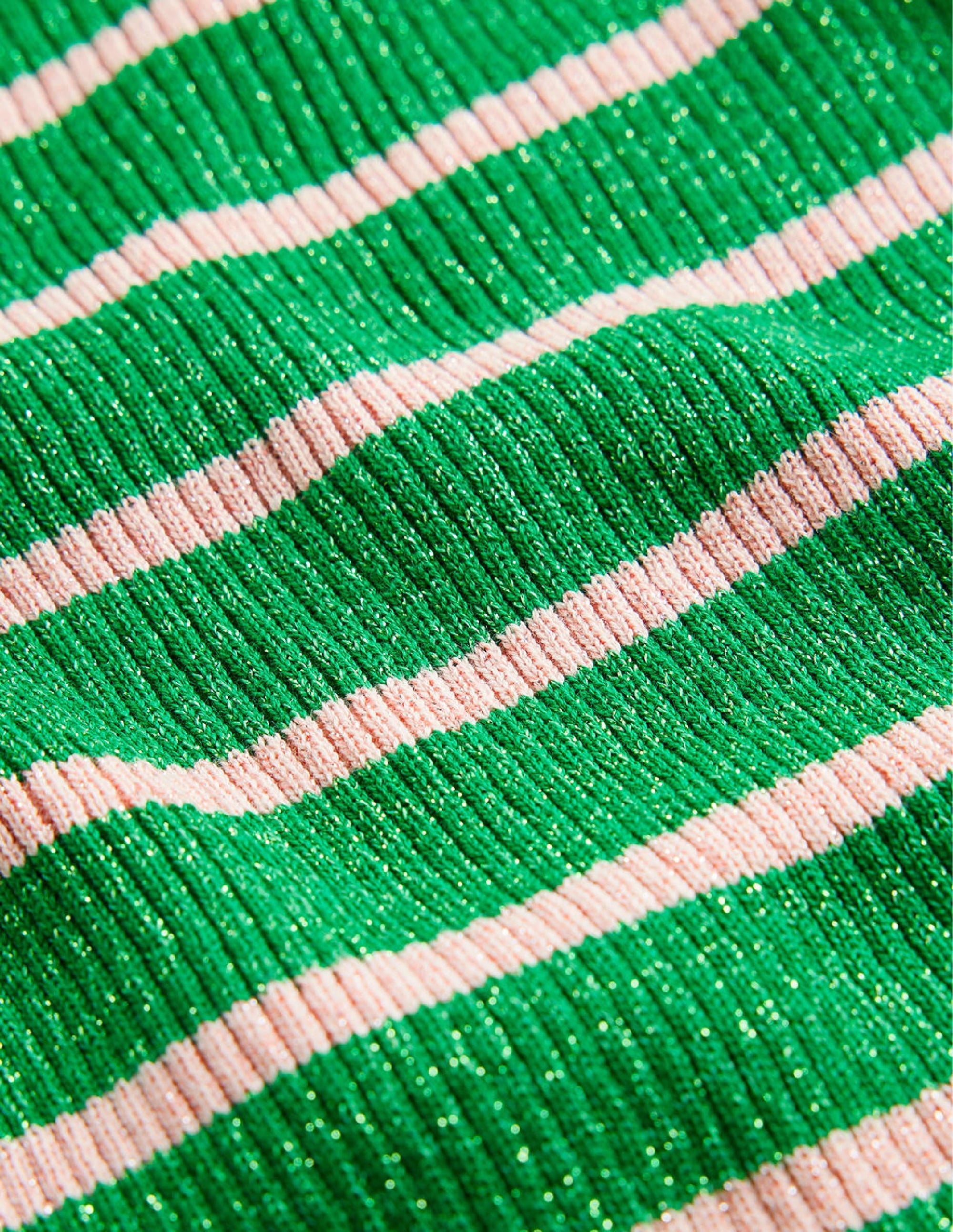 Effie Sparkle Stripe Jumper-Meadow Green, Chalky Pink - Image 7