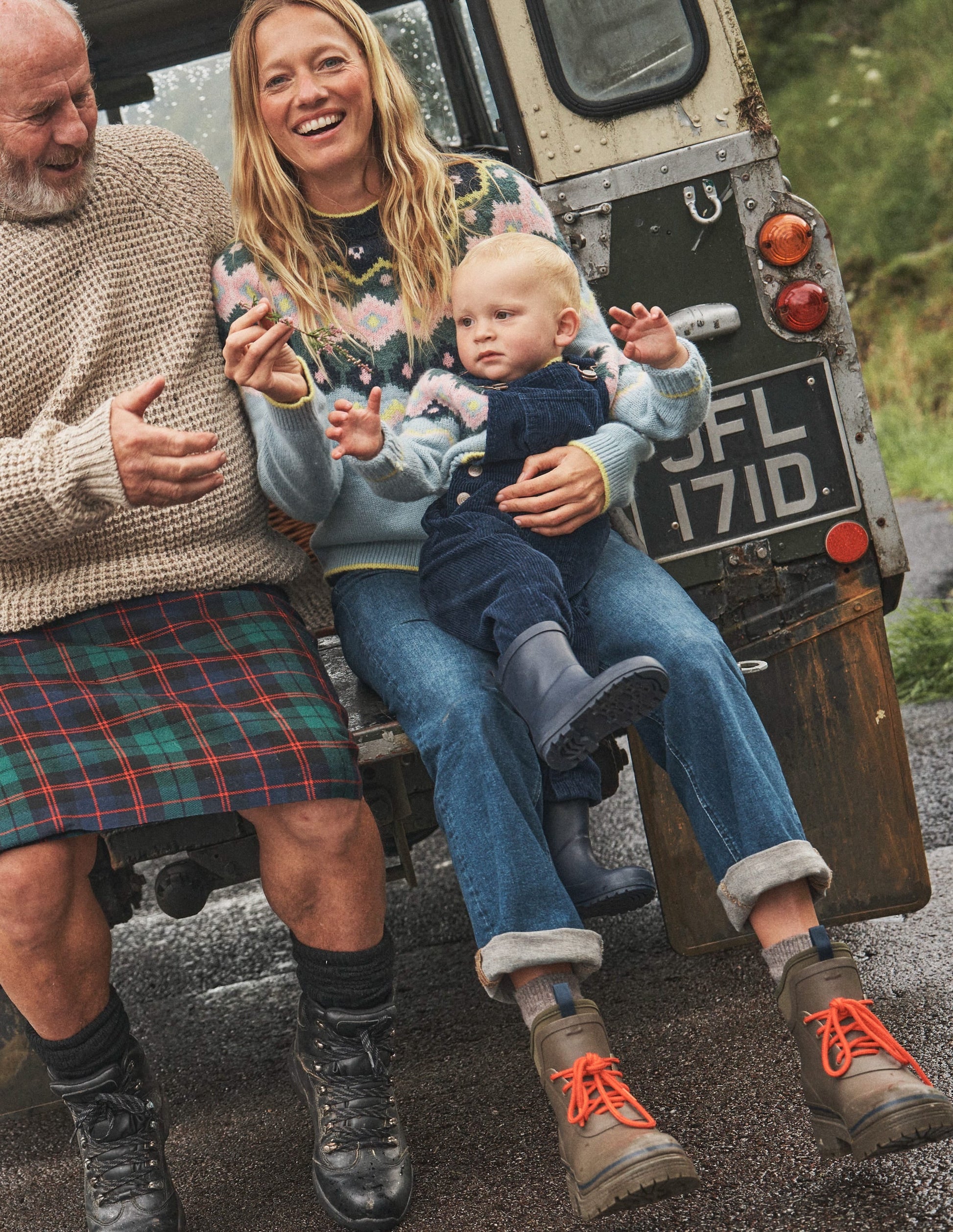 Hettie Fluffy Fair Isle Jumper-Green Smoke Fair Isle-5