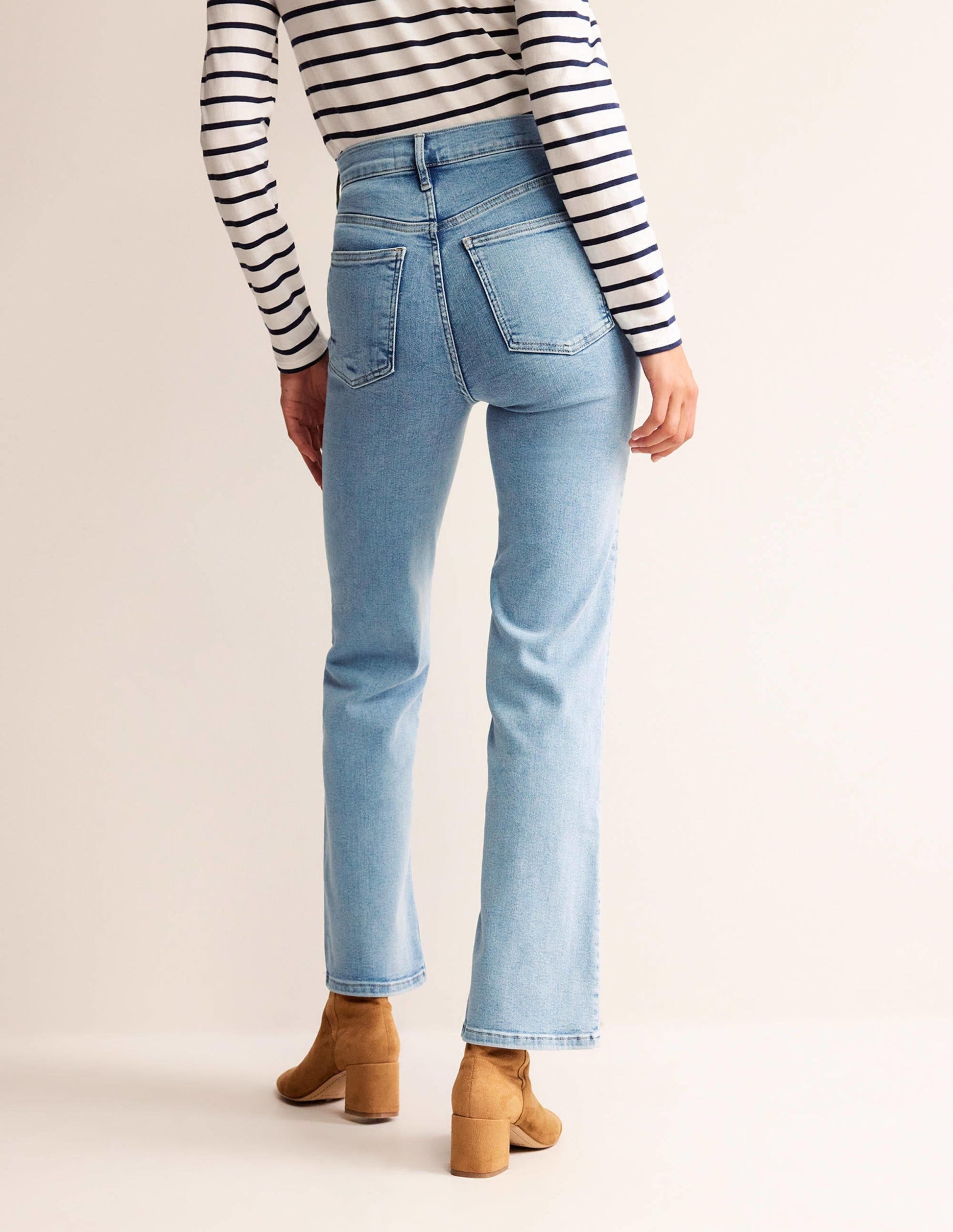 High Rise True Straight Jeans-Light Vintage-3