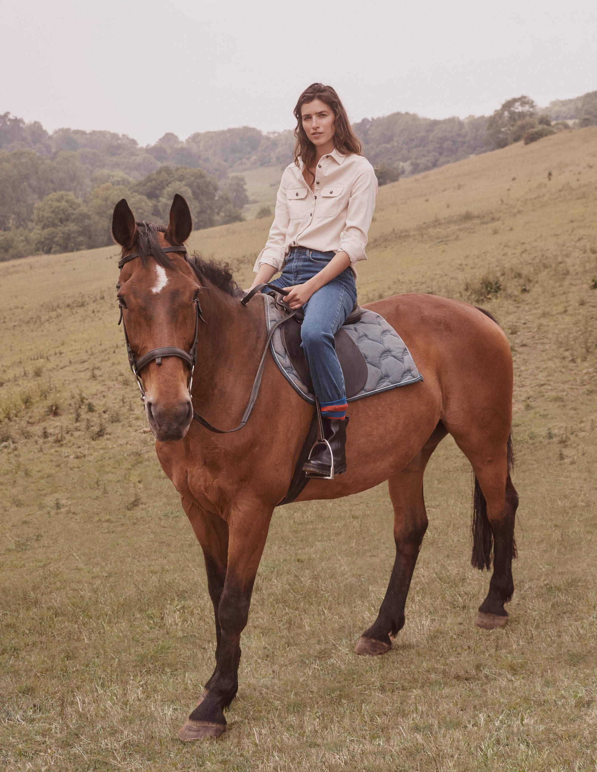 Mid Rise Slim Leg Jeans-Mid Vintage - Image 6