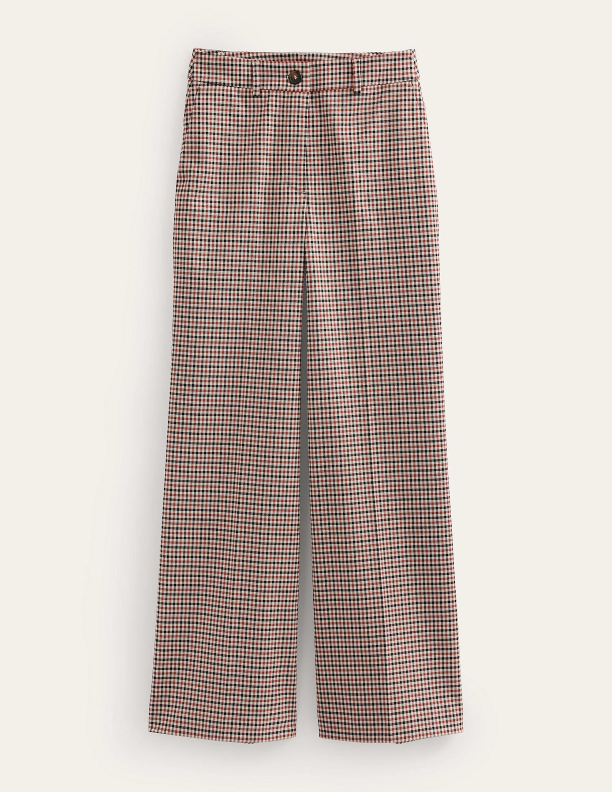 Westbourne Wide Leg Trousers-Check - Image 5