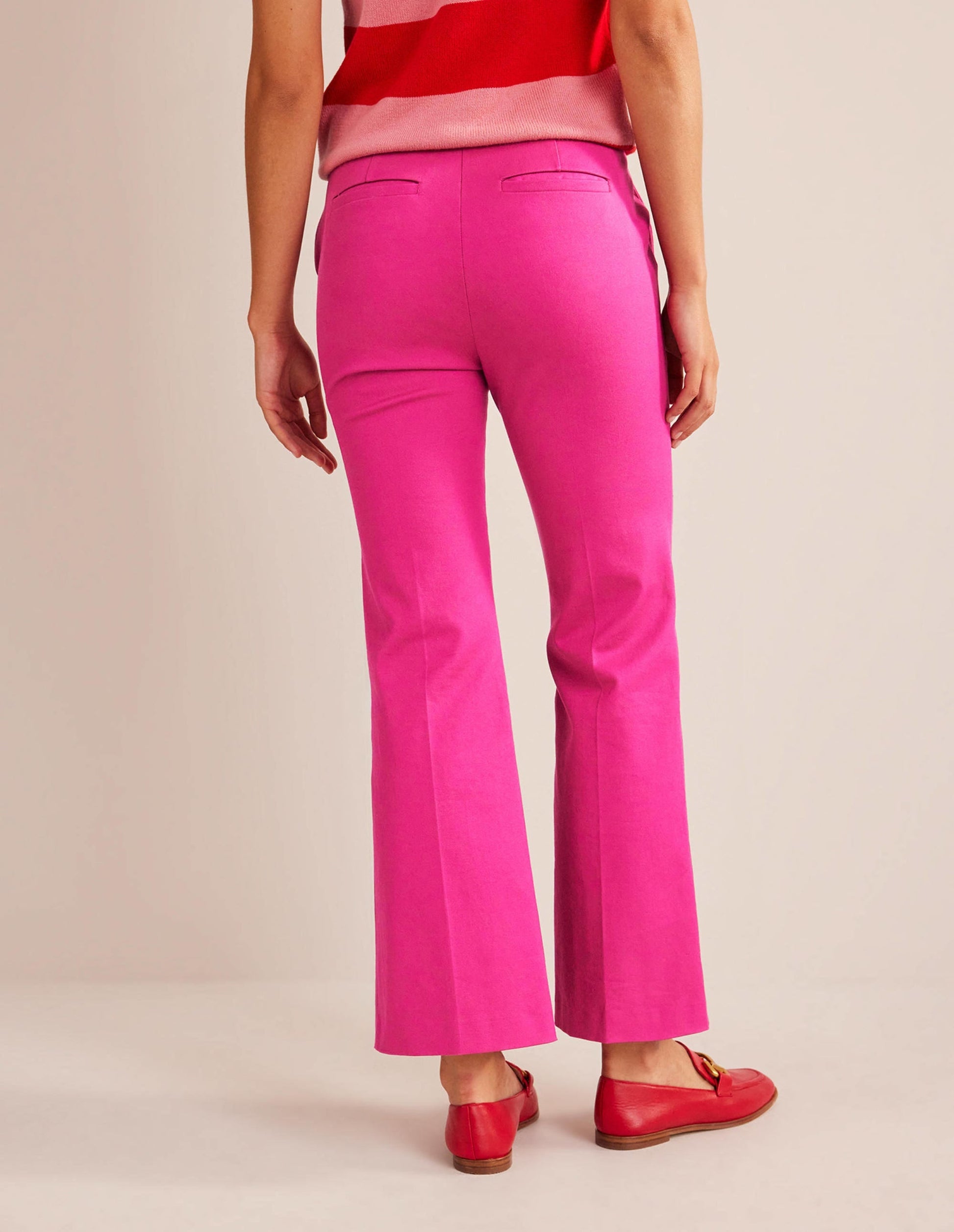 Chelsea Bi-stretch Trousers-Magenta-3