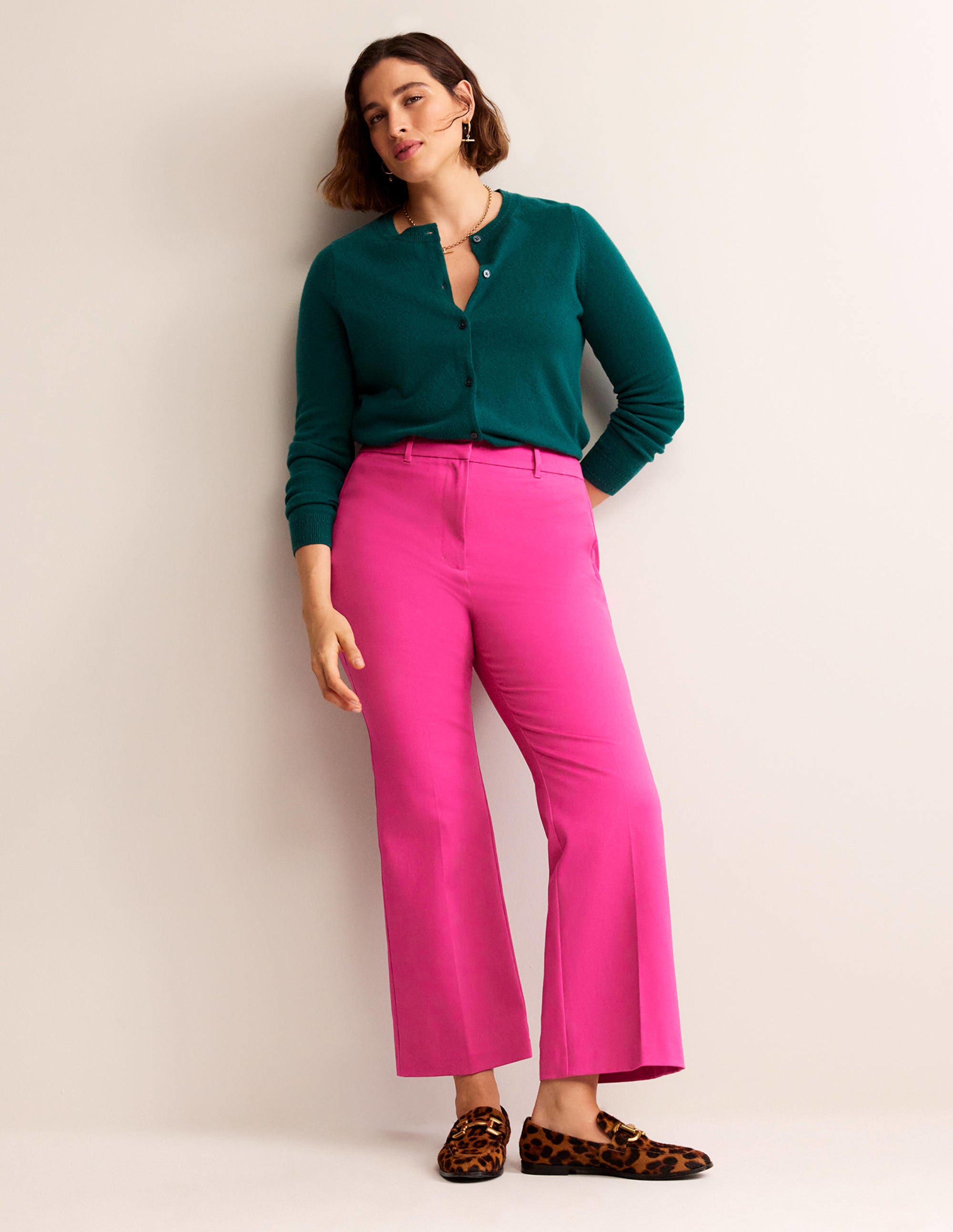 Chelsea Bi-stretch Trousers-Magenta - Image 5