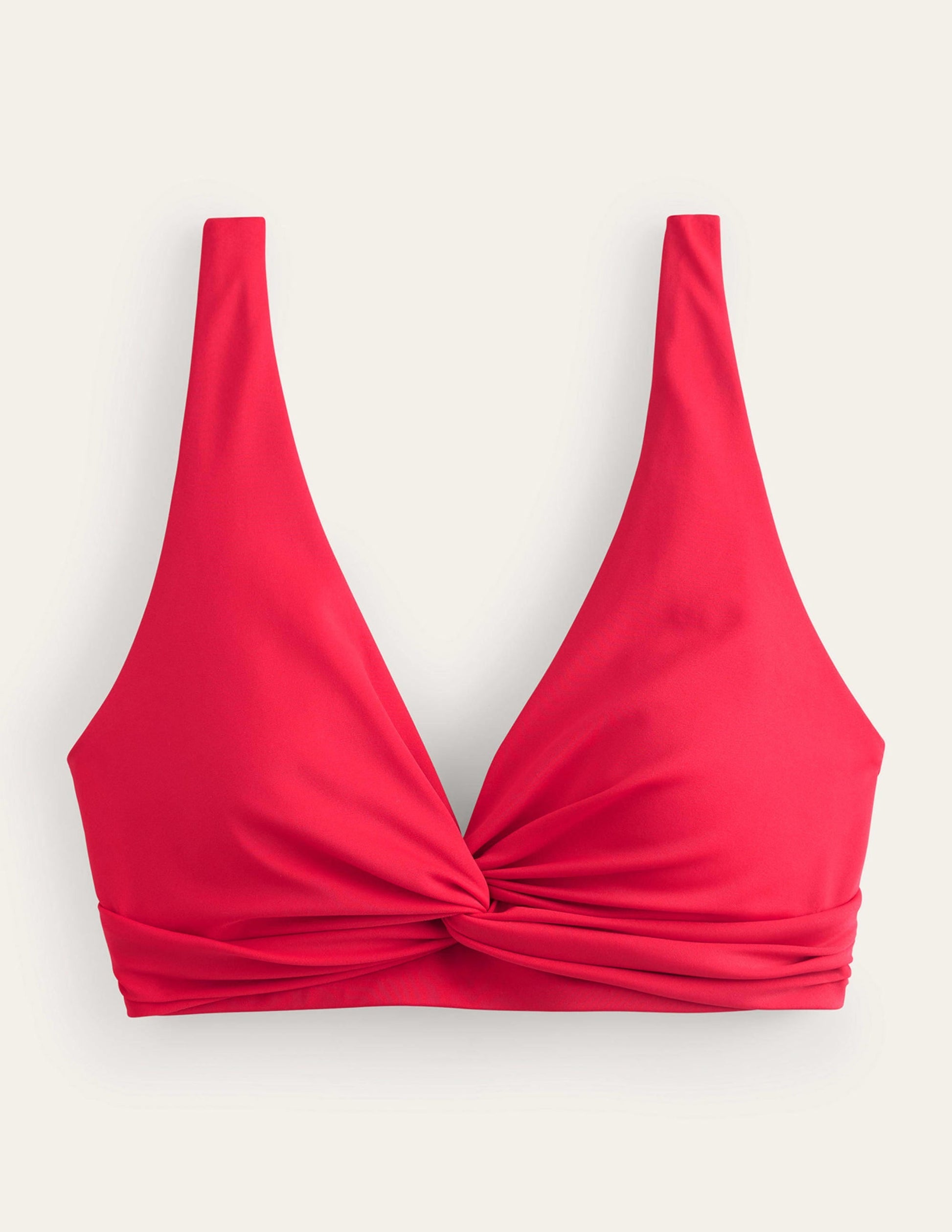 Twisted Classic Bikini Top-Red-5