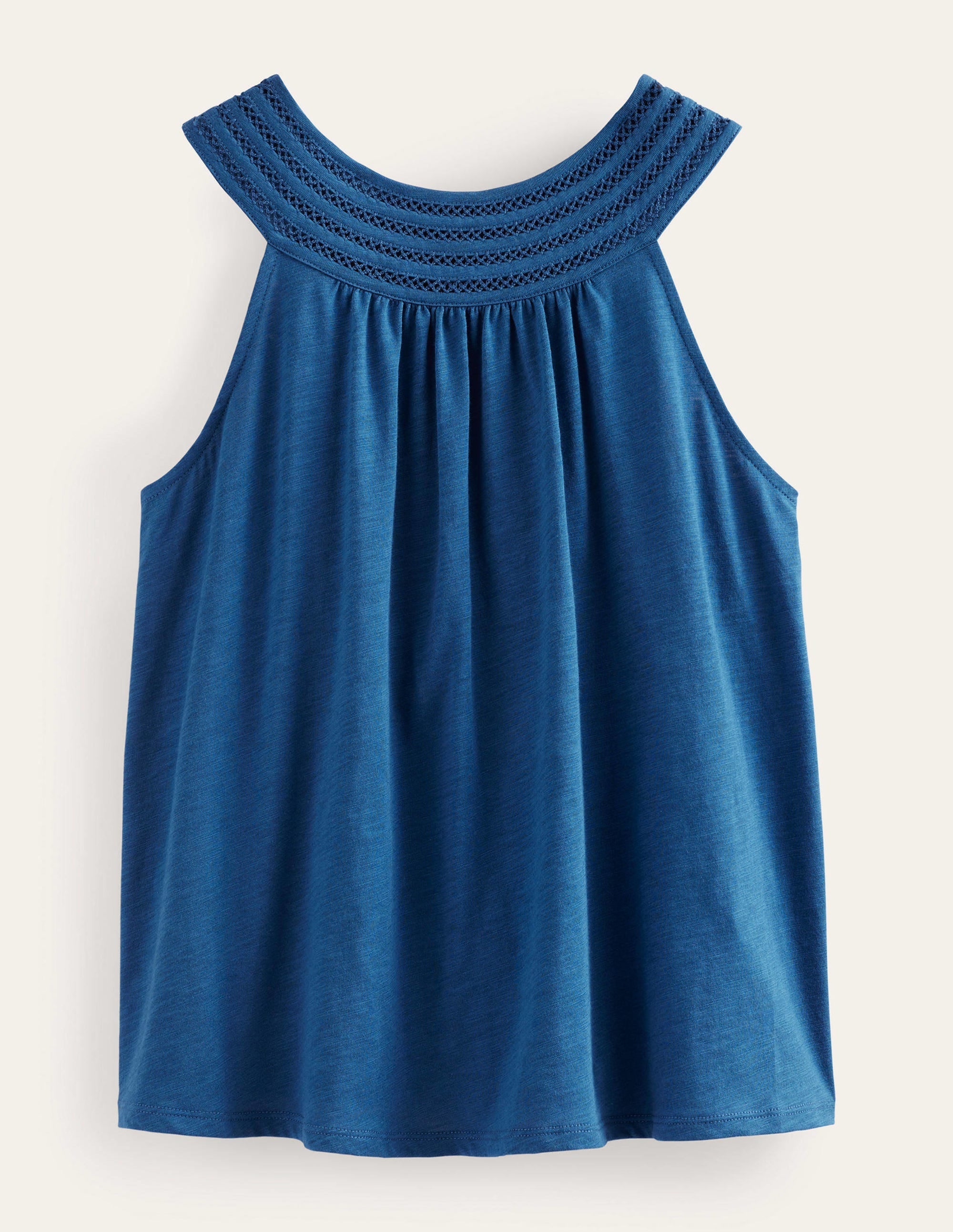 Trim Neck Jersey Swing Top-Sapphire - Image 5
