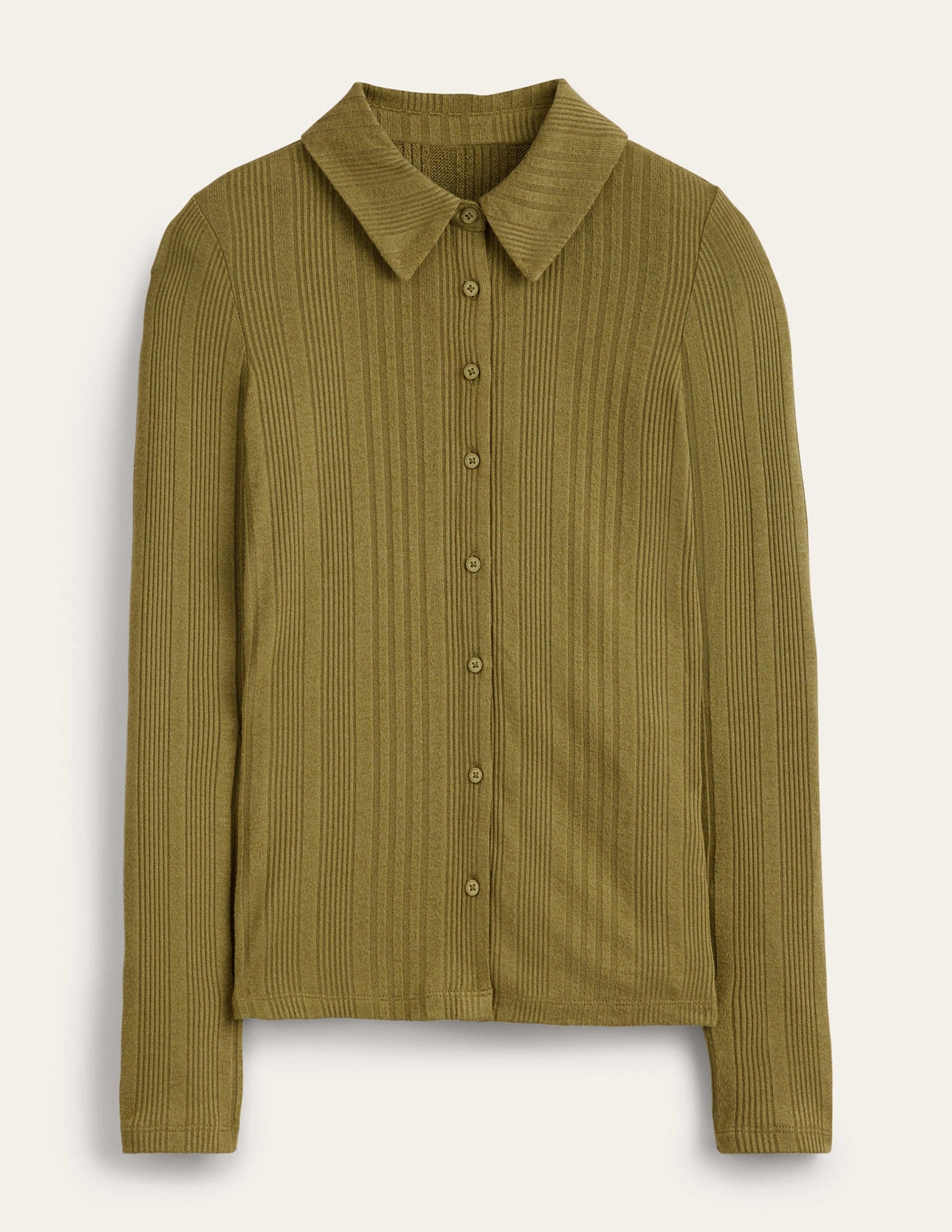 Charlotte Jersey Shirt-Green Olive-5