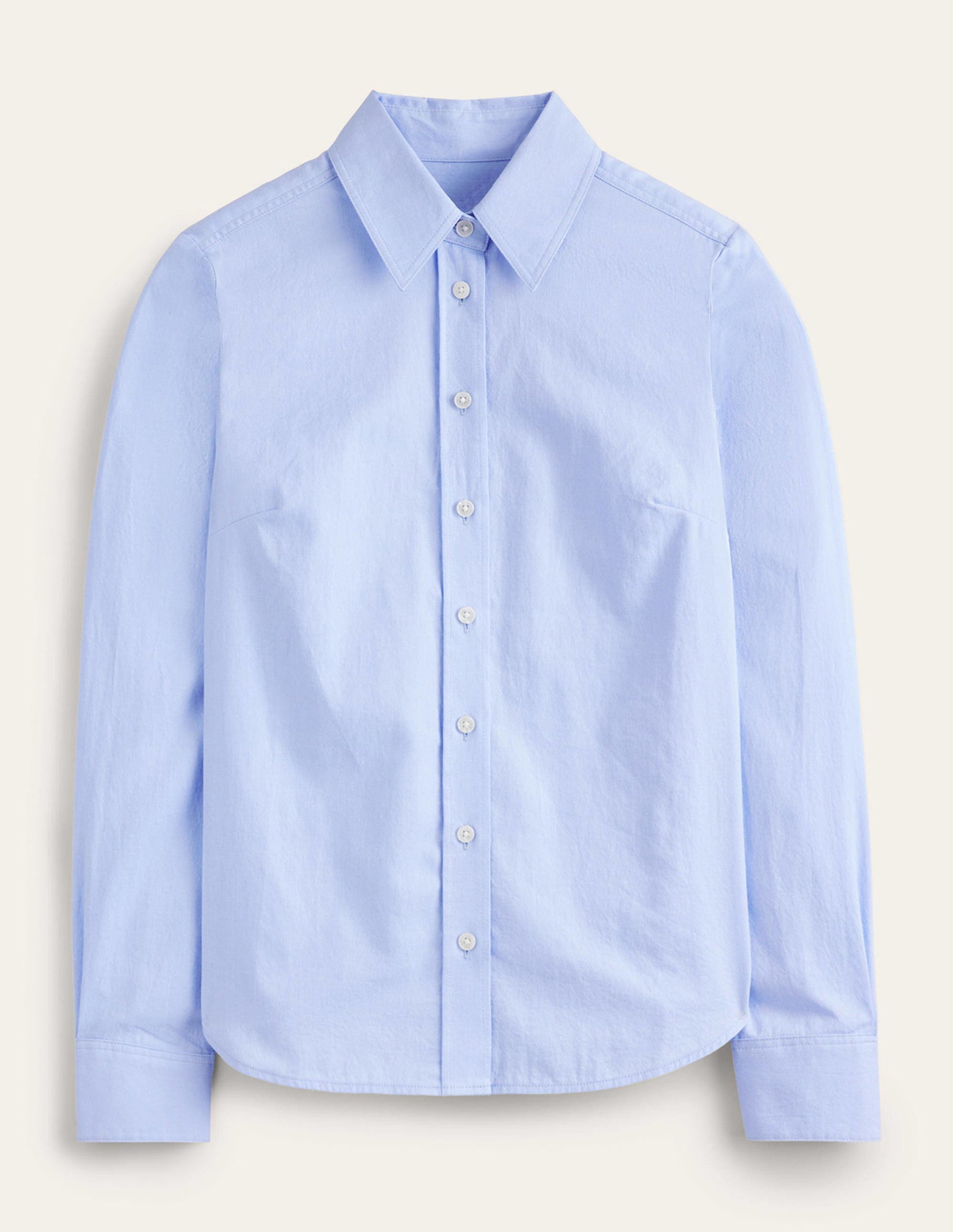 Sienna Cotton Shirt-Blue Oxford-5