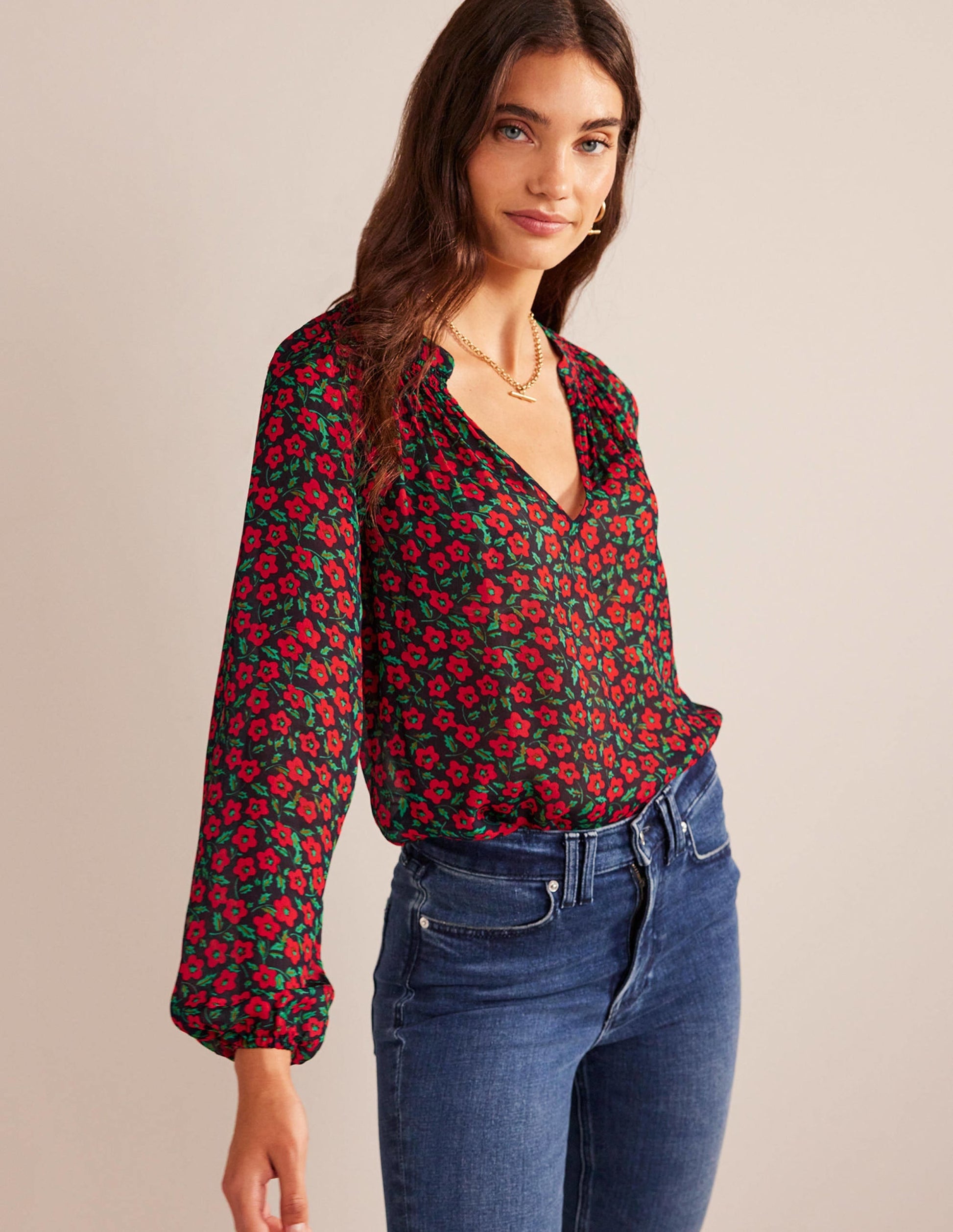 Grace Top-Hot Pepper, Petal Pop-1