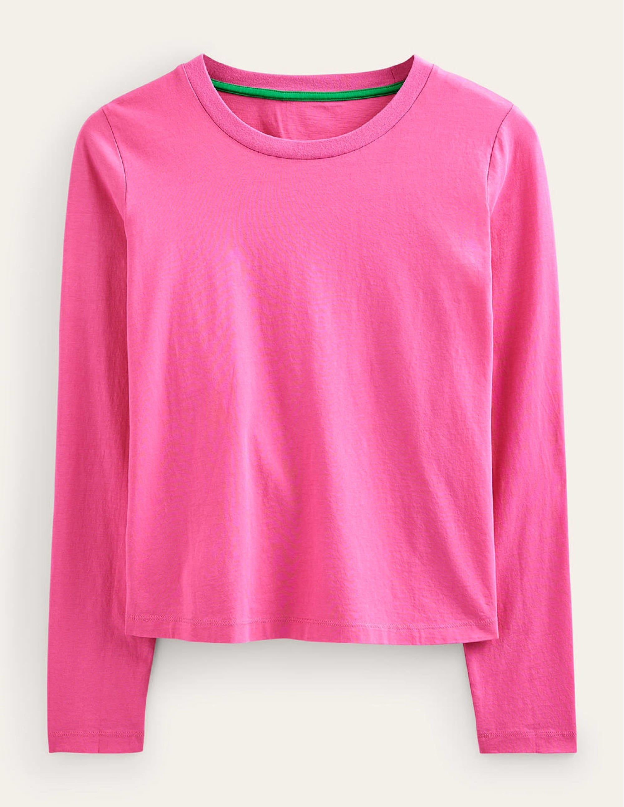 Pure Cotton Long Sleeve Top-Pink - Image 5