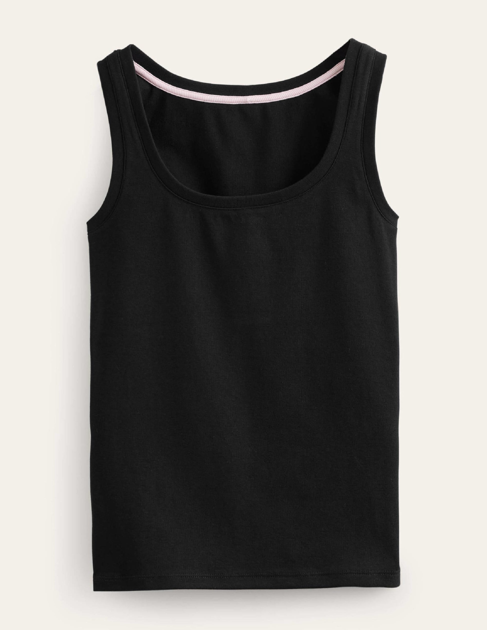 Essential Scoop-Neck Vest-Black-5