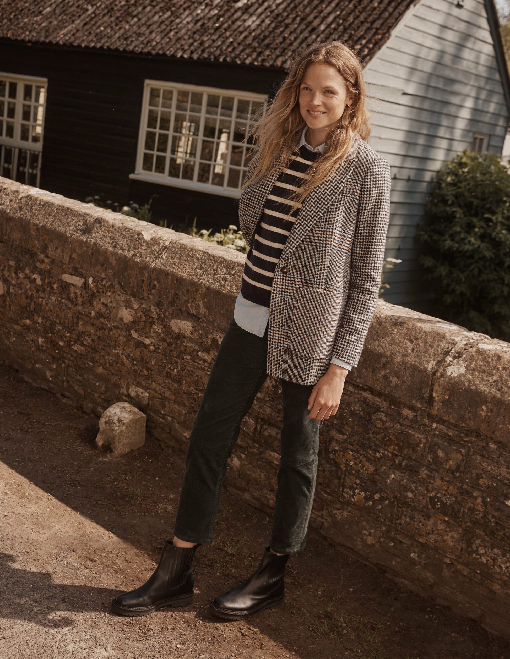 Marylebone Tweed Blazer-Hotchpotch Check-5