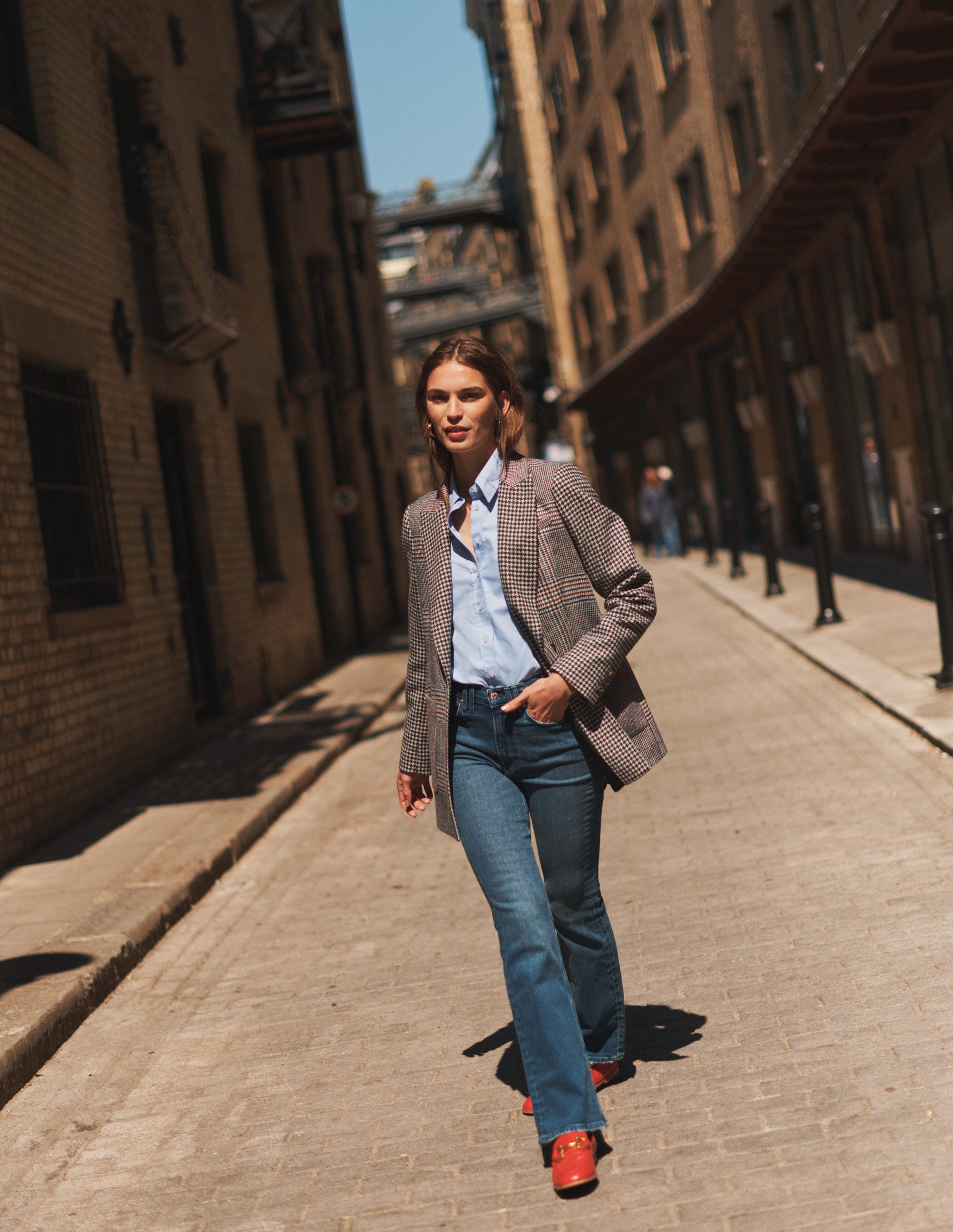 Marylebone Tweed Blazer-Hotchpotch Check - Image 6
