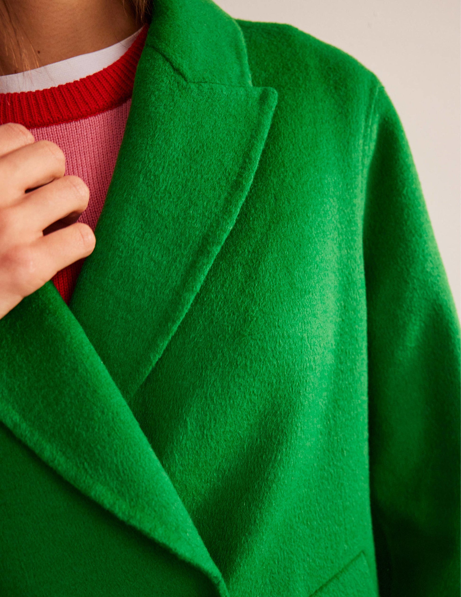 Wool-Blend Pea Coat-Highland Green-2