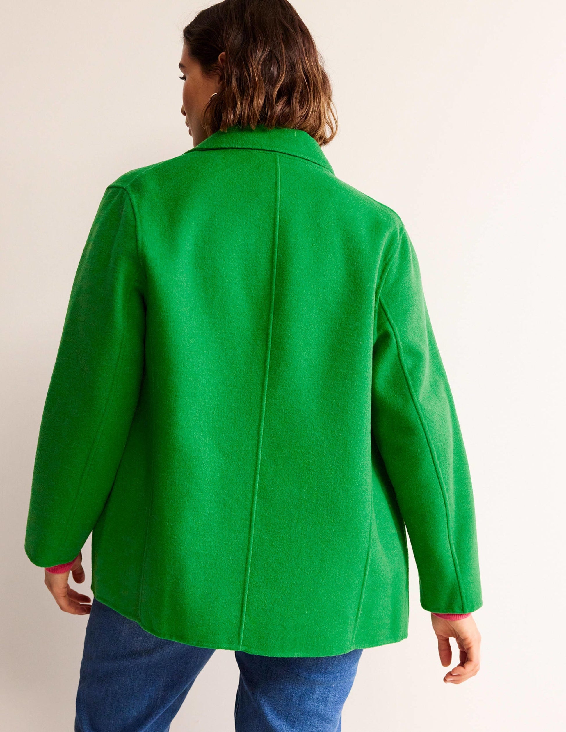 Wool-Blend Pea Coat-Highland Green-7
