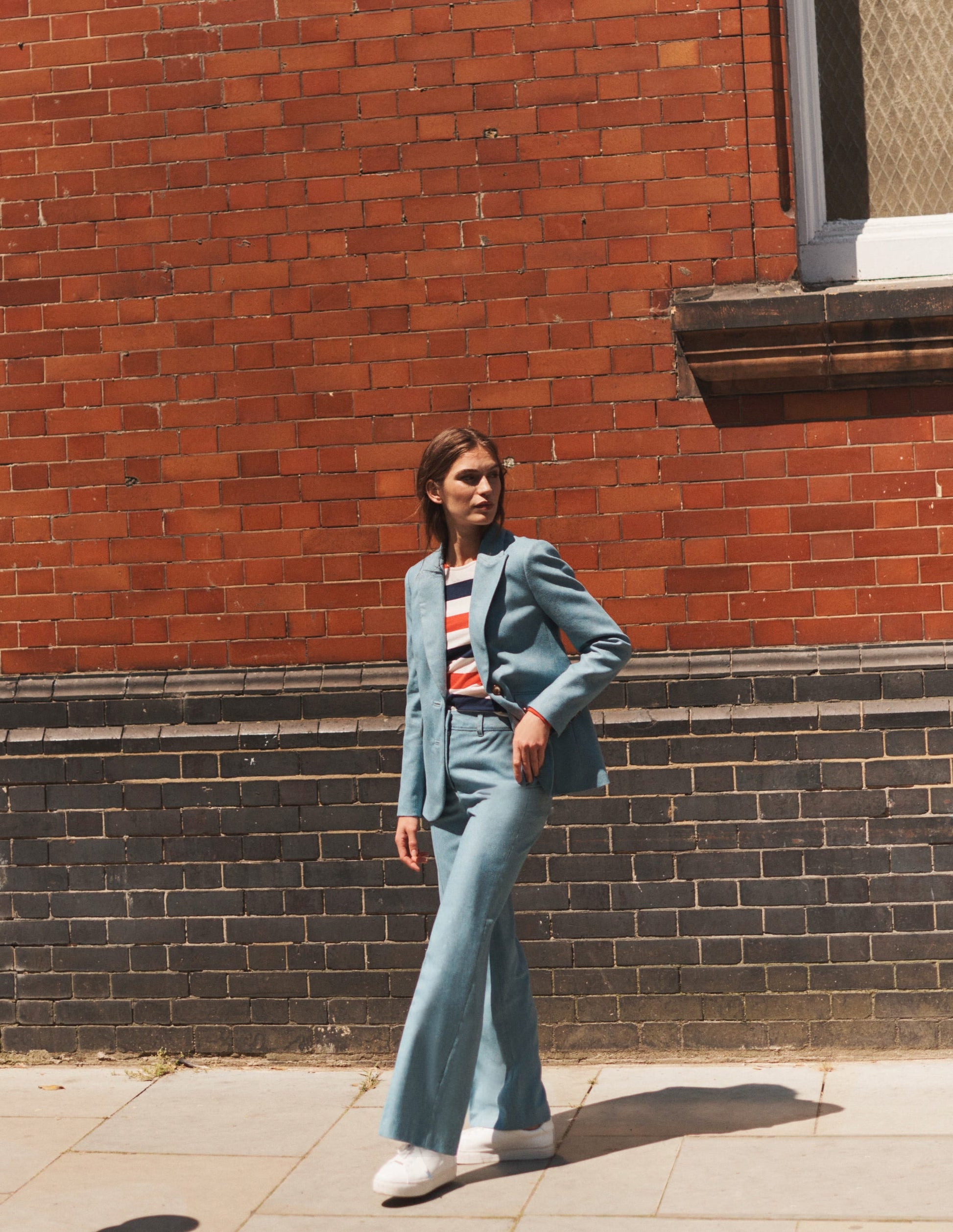 Marylebone Wool-Blend Blazer-Blue Herringbone-7