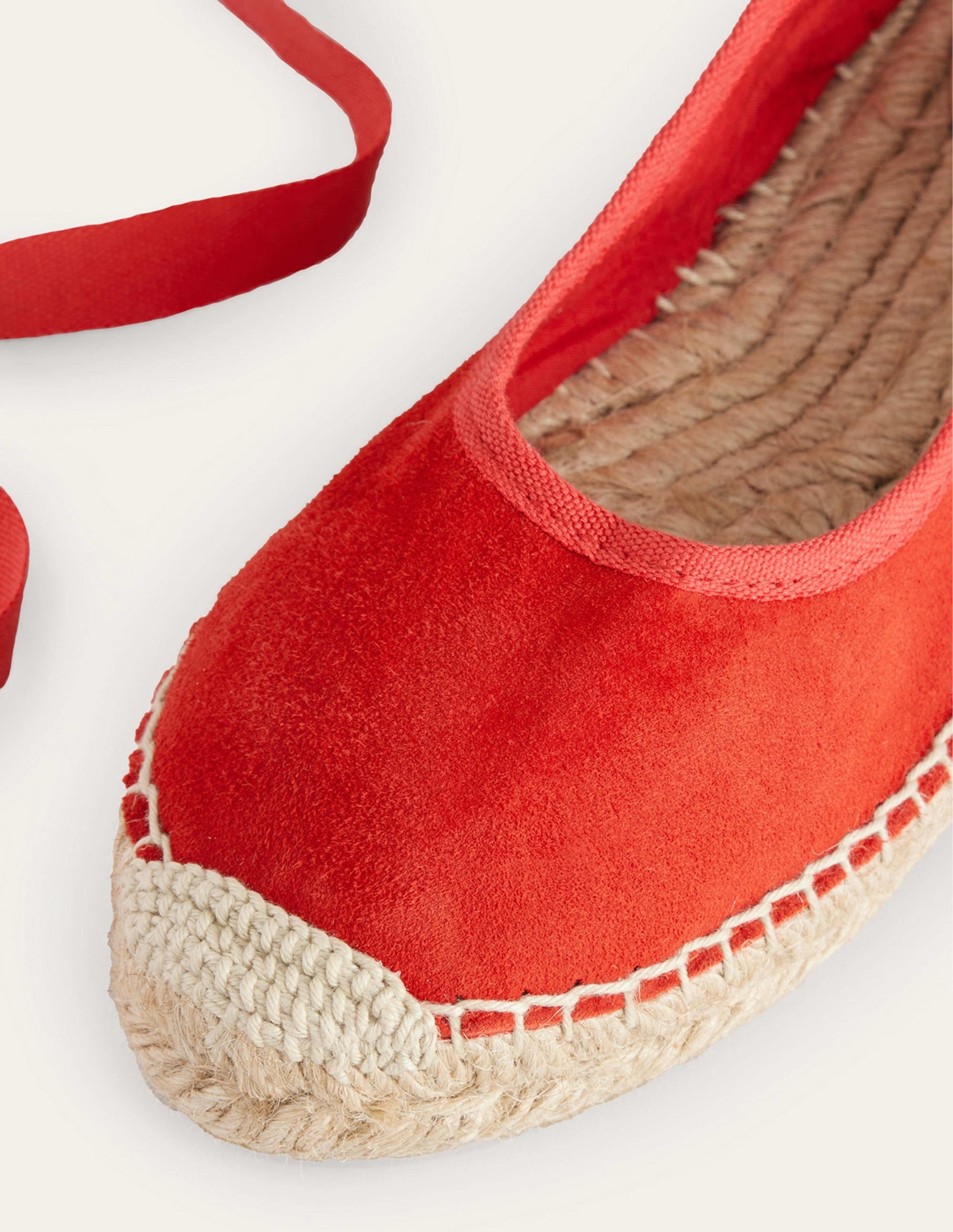 Ankle Tie Espadrilles-Vermillion-4