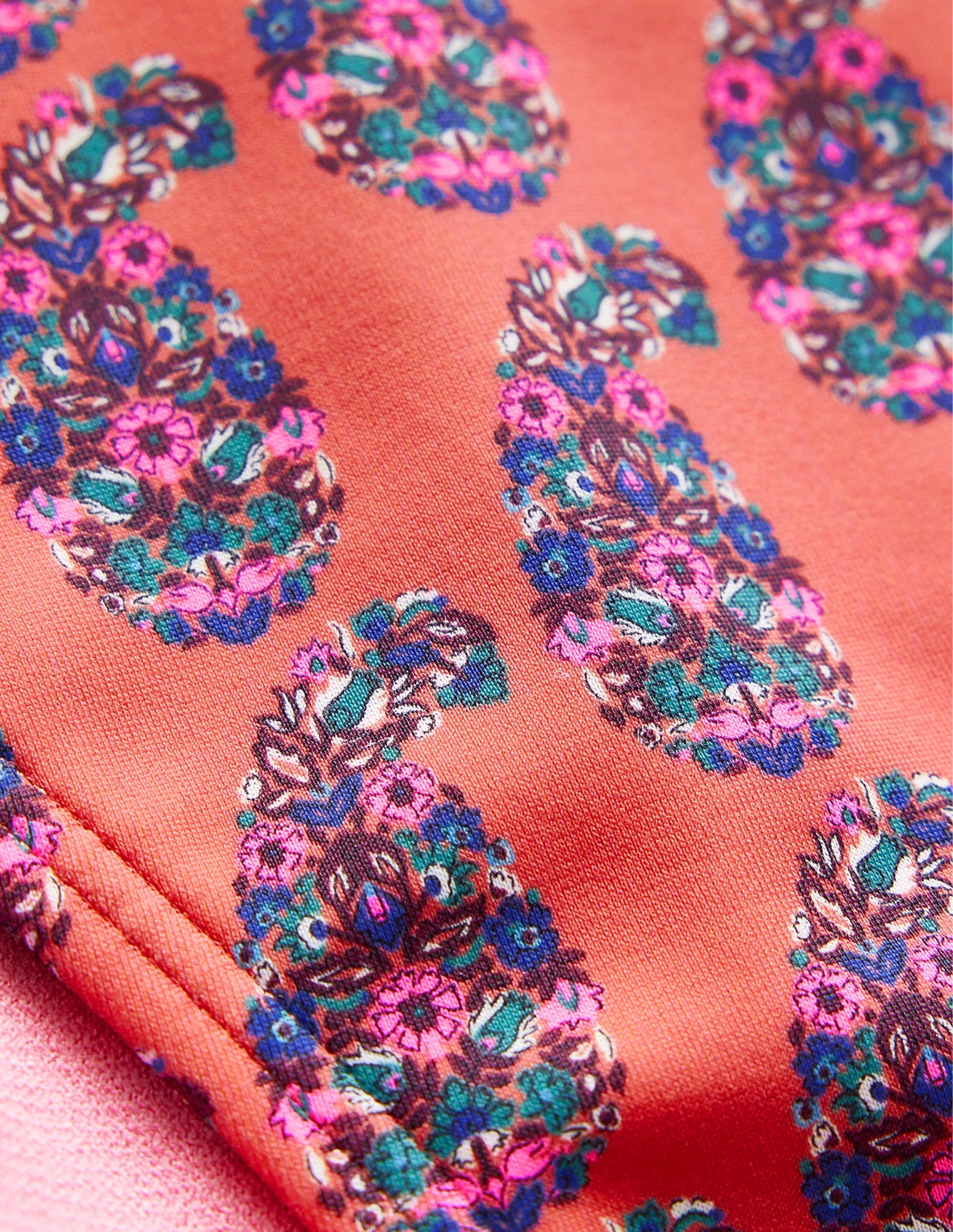 Symi String Bikini Bottoms-Persimmon Orange Paisley - Image 6